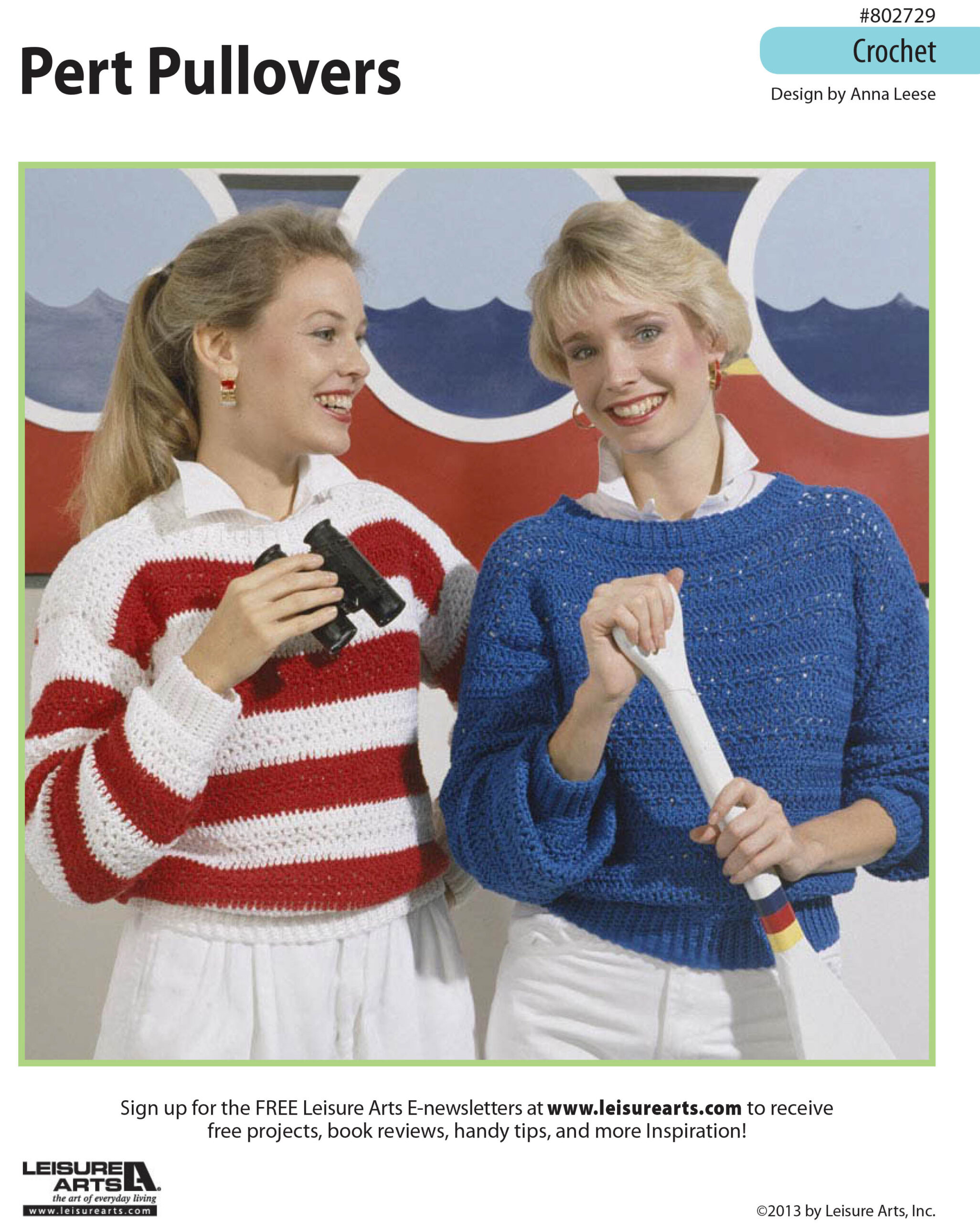 Leisure Arts Pert Pullovers Crochet ePattern