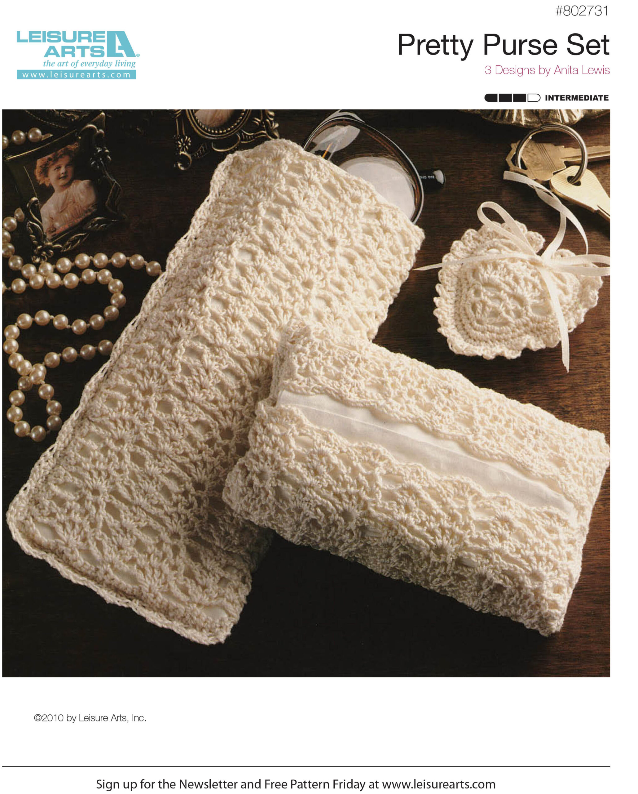 Leisure Arts Pretty Purse Set Crochet ePattern