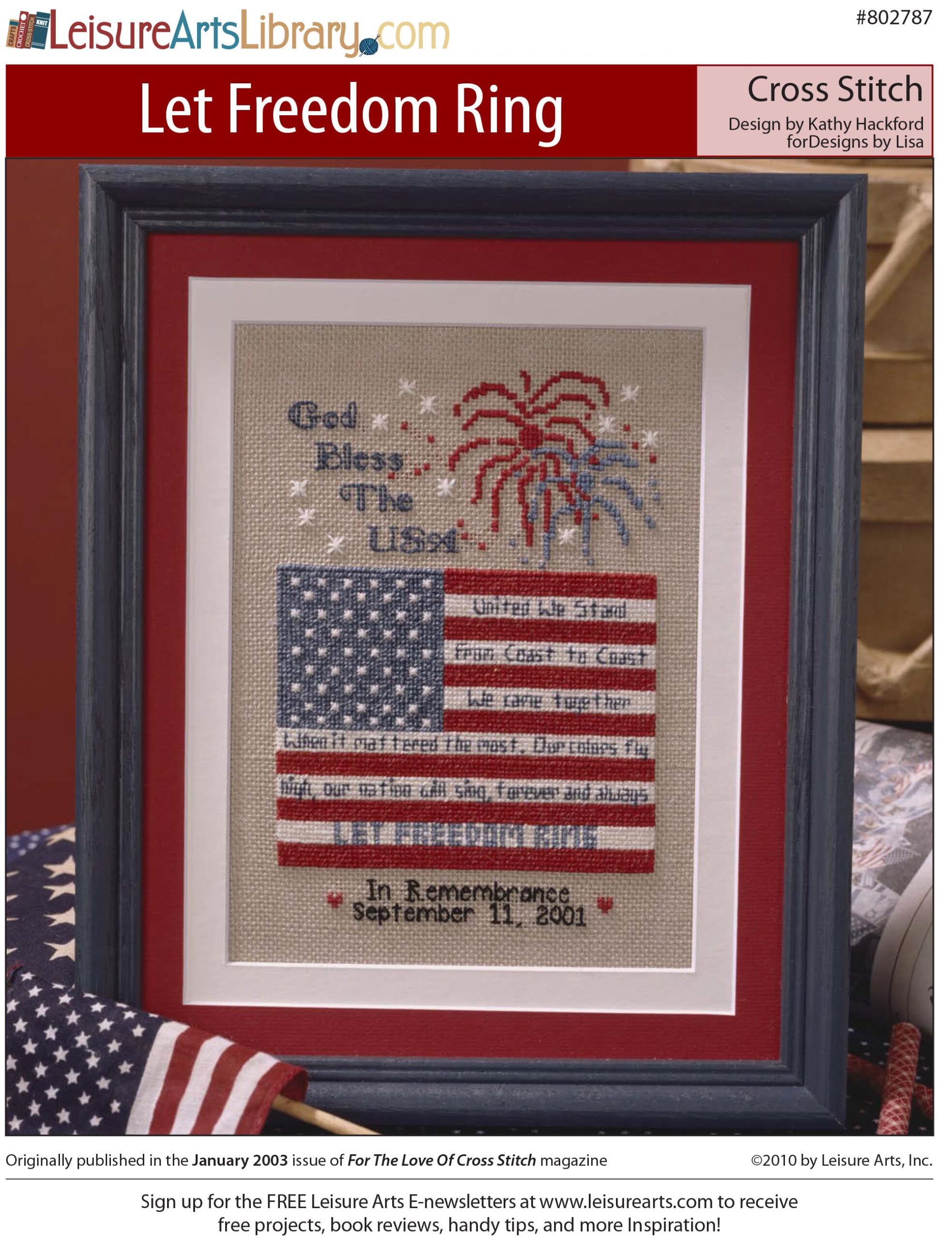 Leisure Arts Let Freedom Ring Cross Stitch ePattern