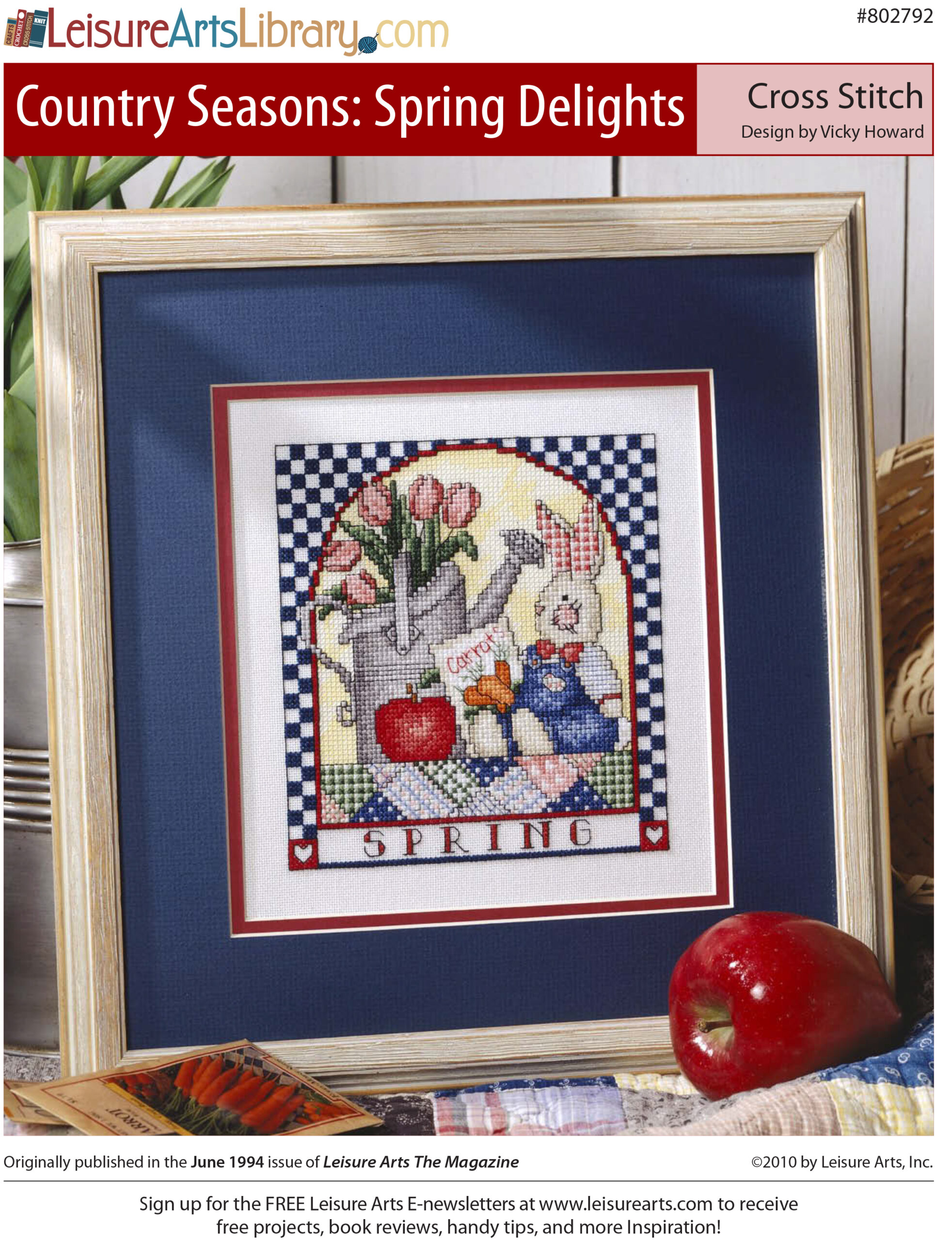 Leisure Arts Country Seasons Spring Delights Cross Stitch ePattern