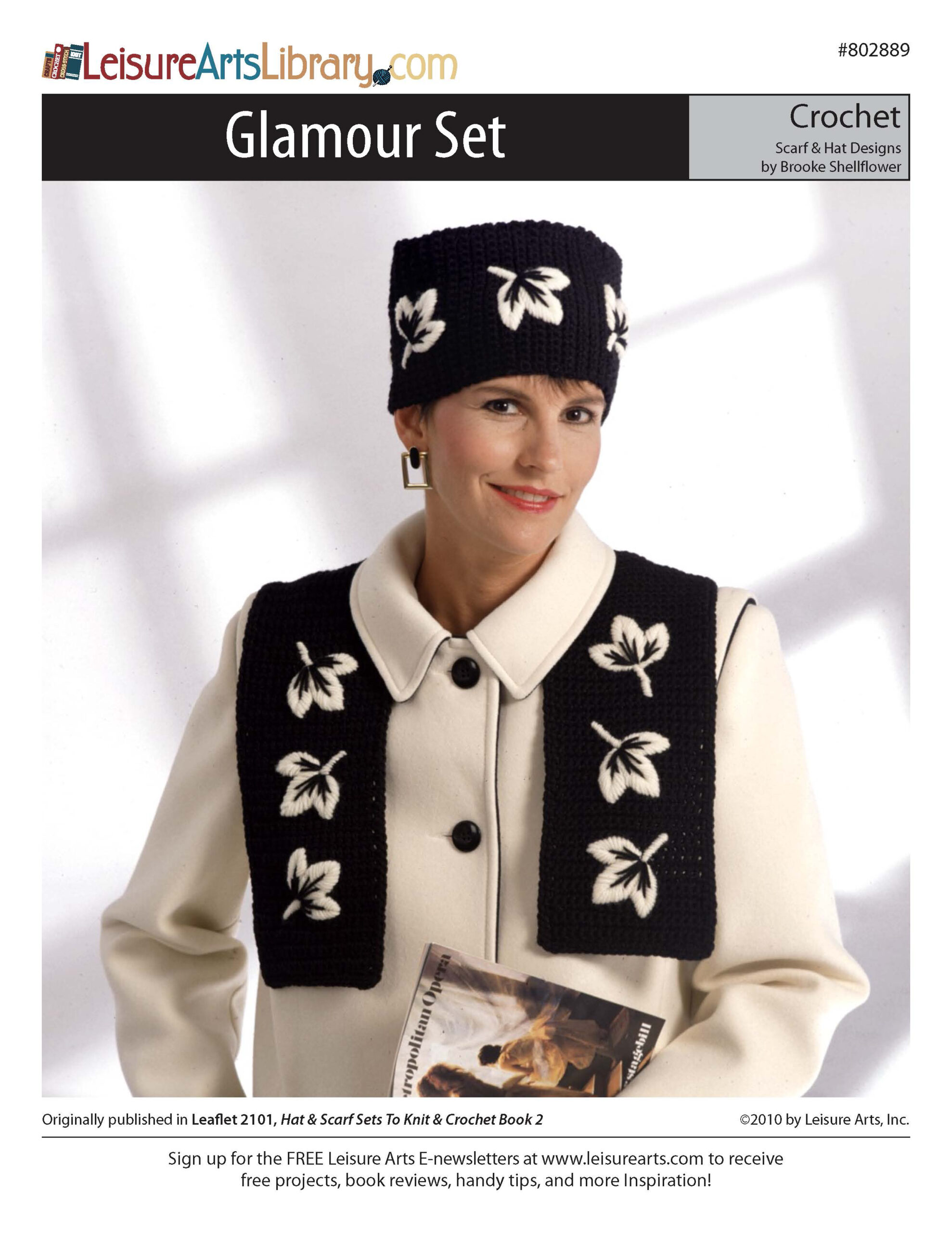 Leisure Arts Hat Scarf Sets Glamour Set Crochet ePattern