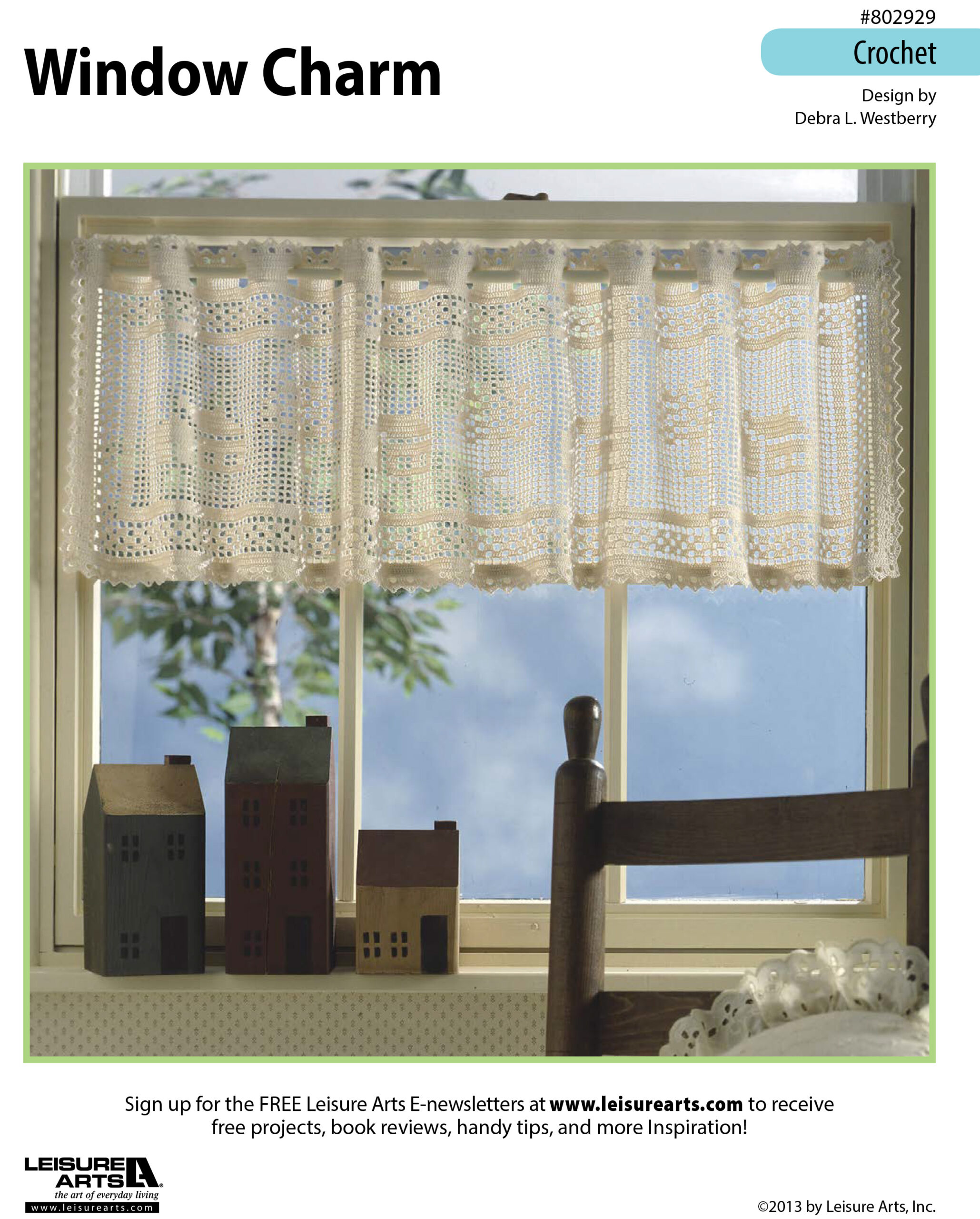 Leisure Arts Window Charm Valance Crochet ePattern