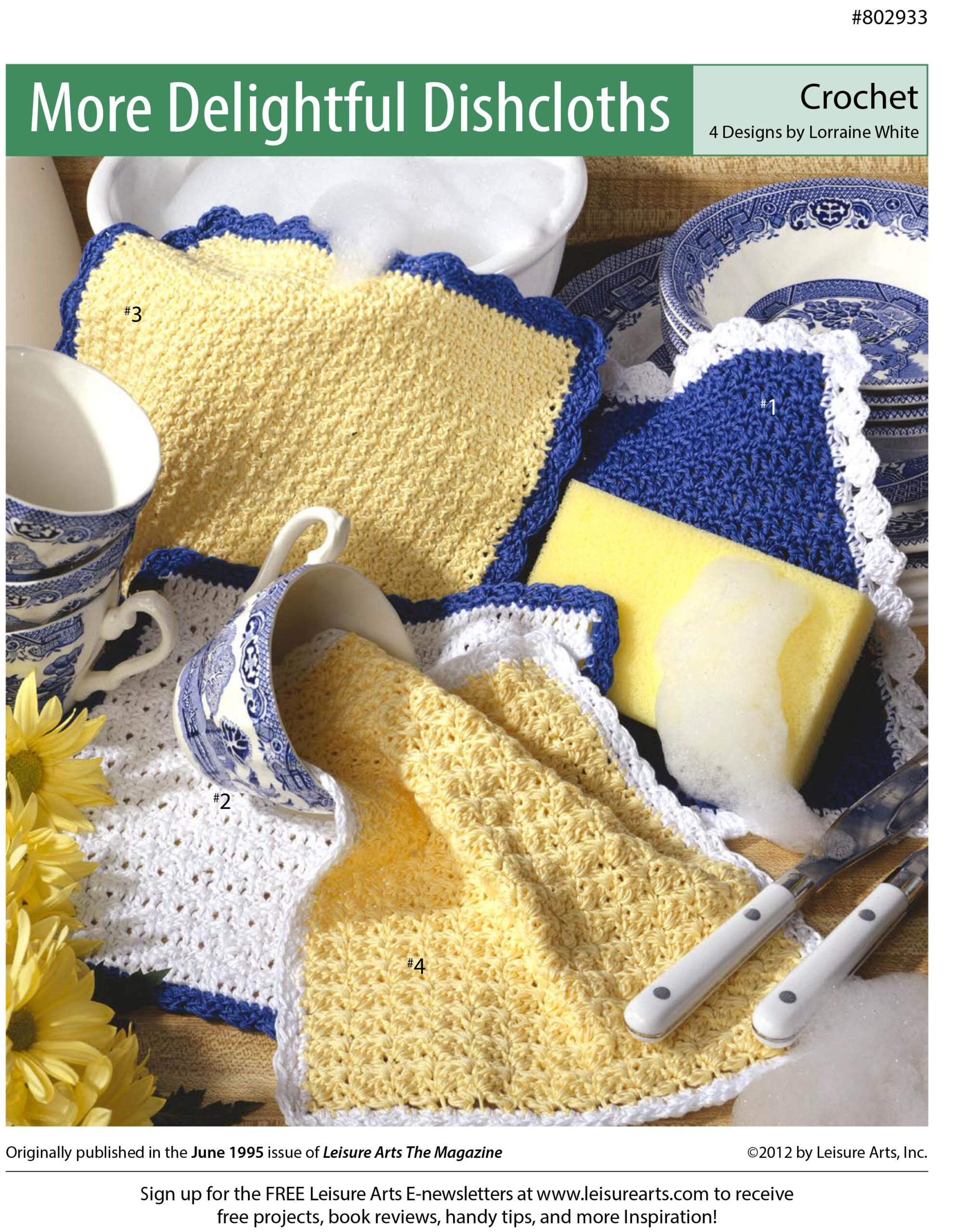 Leisure Arts More Delightful Dishcloths Crochet ePattern