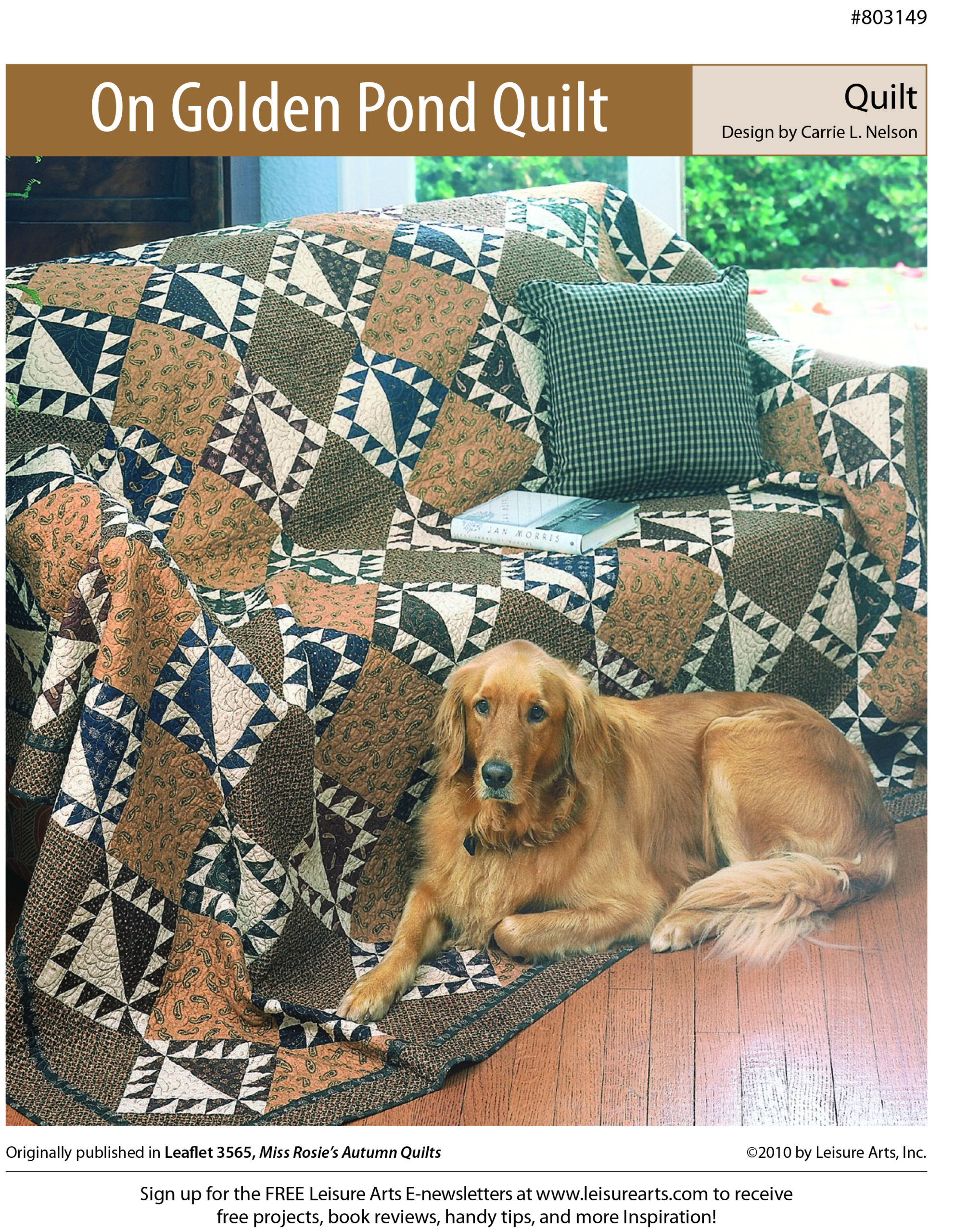 Leisure Arts Miss Rosies Autumn Quilt On Golden Pond ePattern