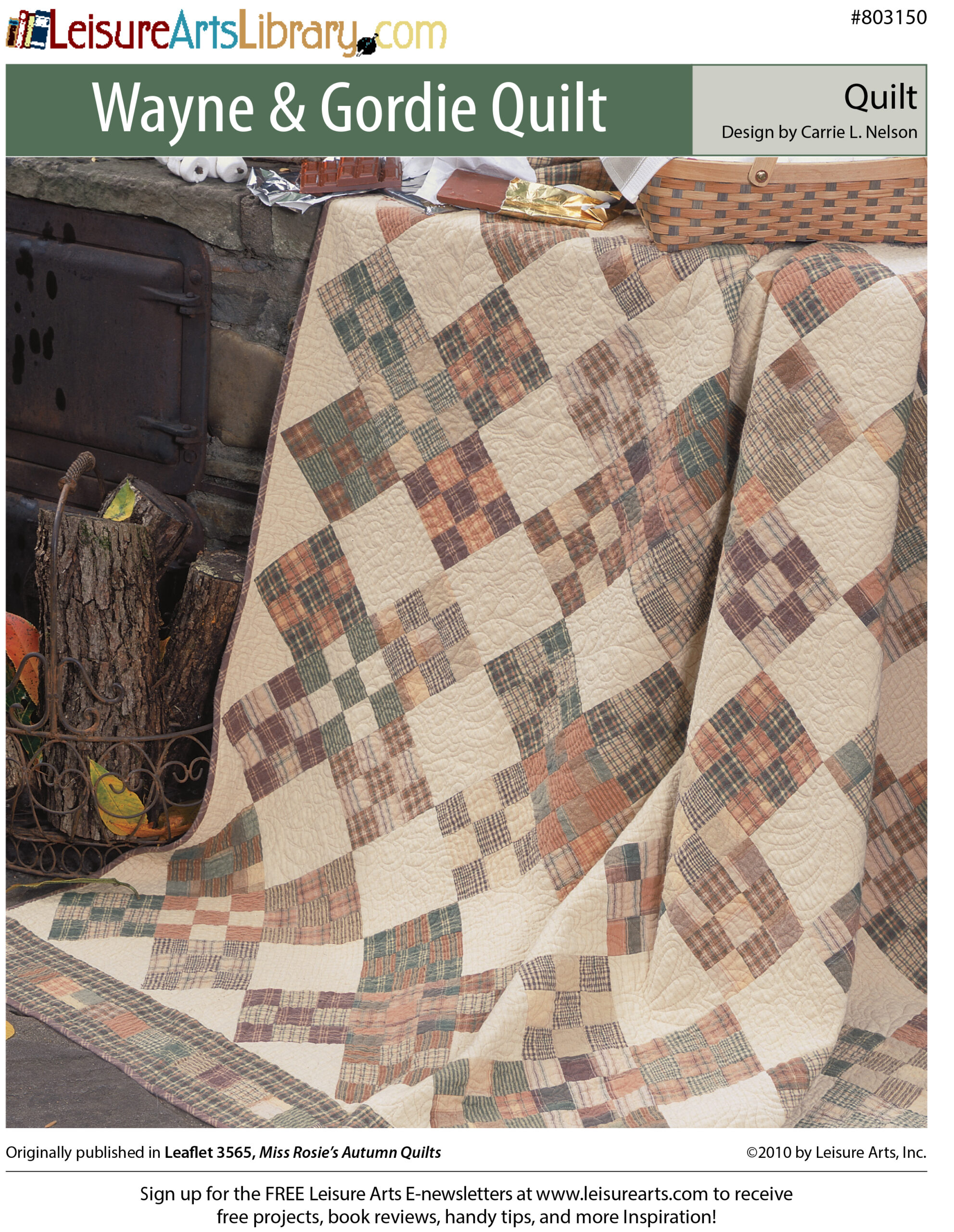 Leisure Arts Miss Rosies Autumn Quilt Wayne Gordie ePattern