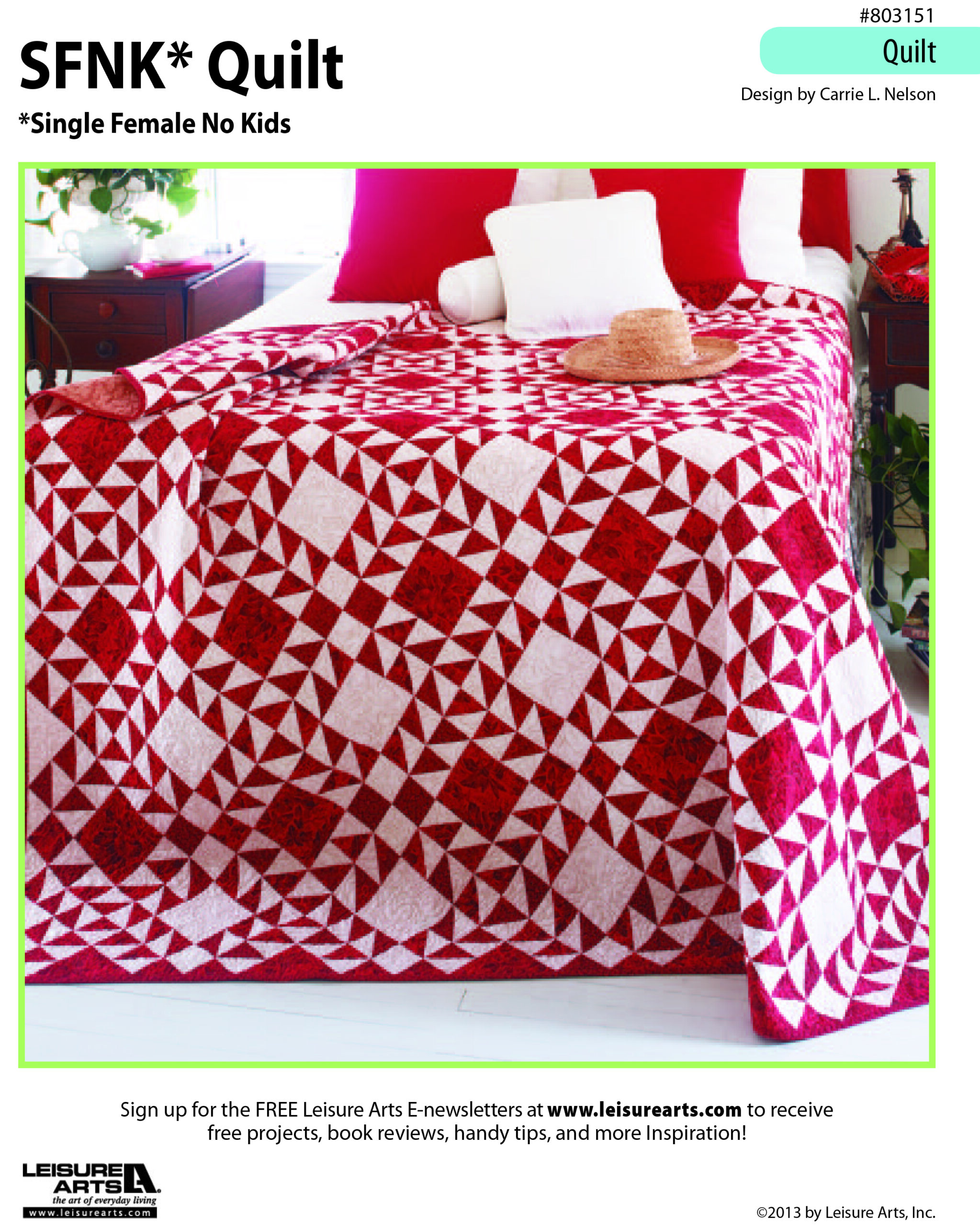 Leisure Arts Single Female No Kids Quilt ePattern