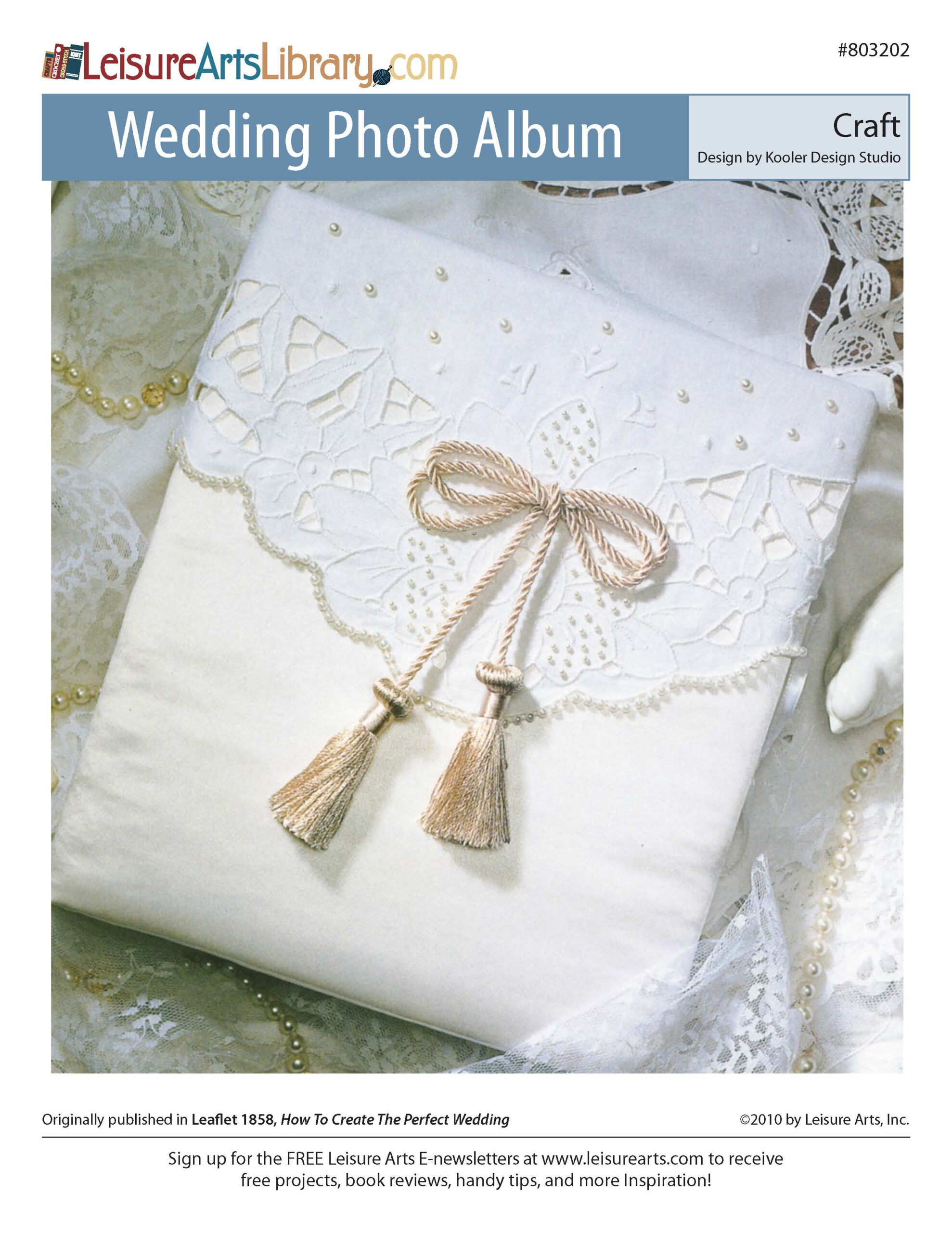 Leisure Arts Wedding Photo Album Craft ePattern