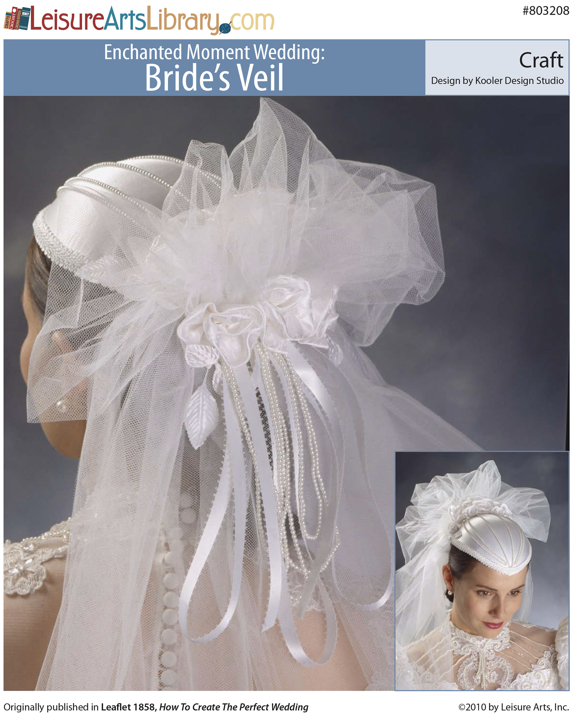 Leisure Arts Enchanted Moment Wedding Brides Veil Craft ePattern
