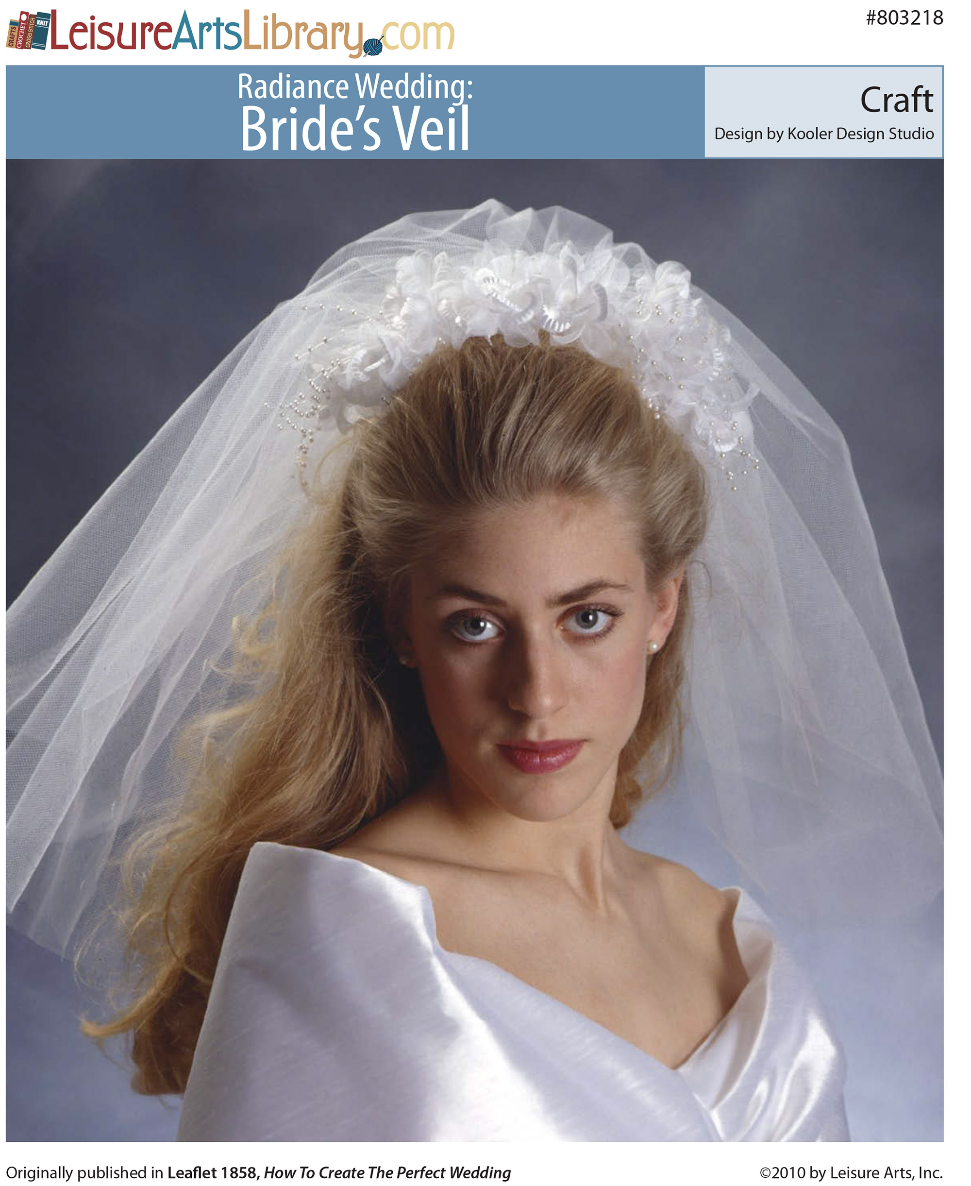 Leisure Arts Radiance Wedding Brides Veil Craft ePattern