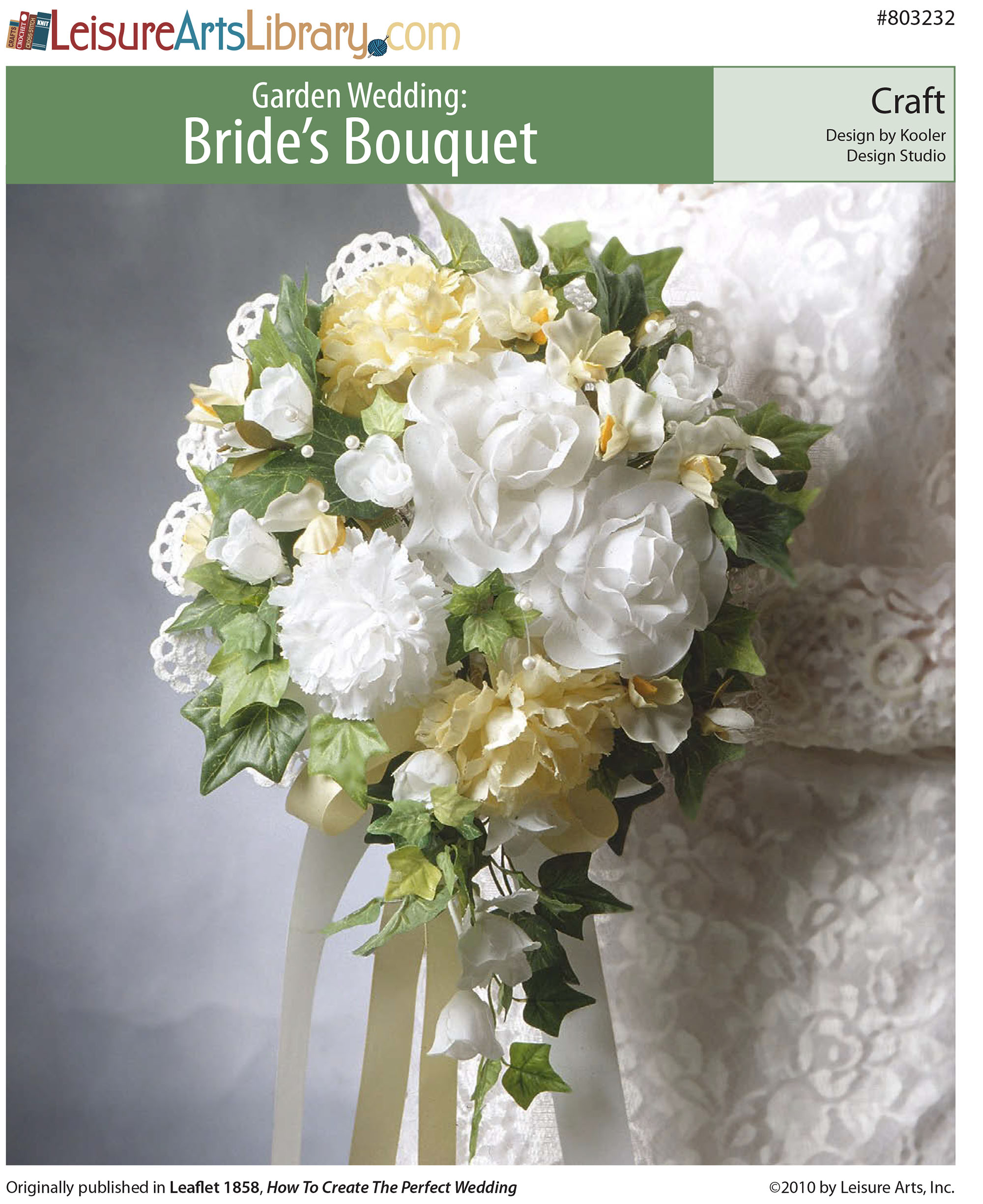 Leisure Arts Garden Wedding Brides Bouquet Craft ePattern