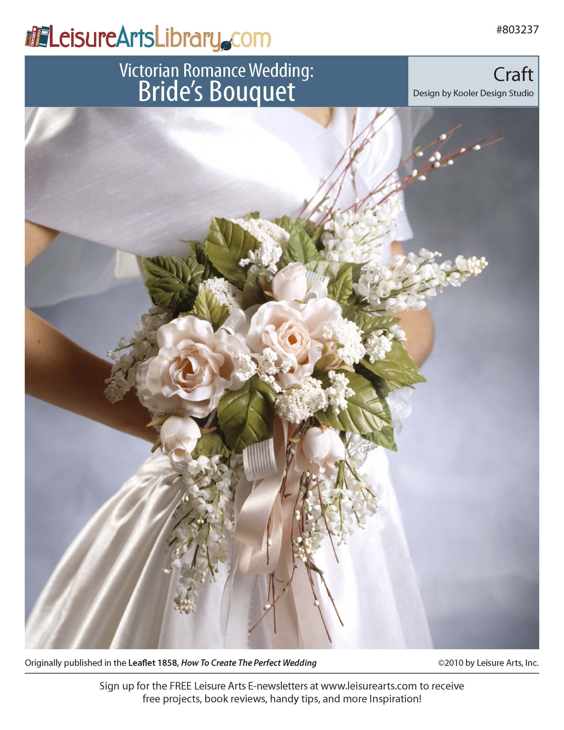 Leisure Arts Victorian Romance Wedding Brides Bouquet Craft ePattern