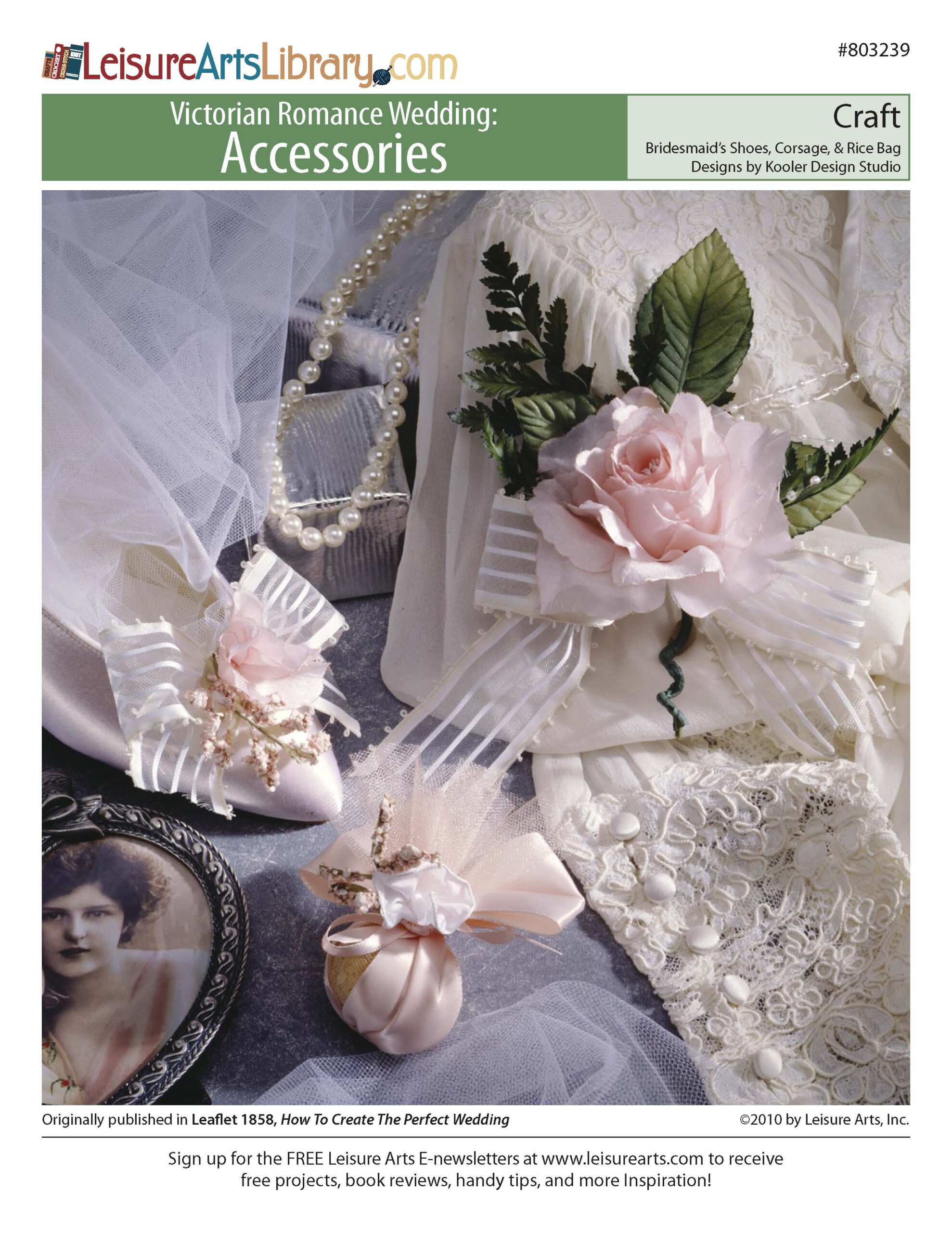 Leisure Arts Victorian Romance Wedding Accessories Craft ePattern