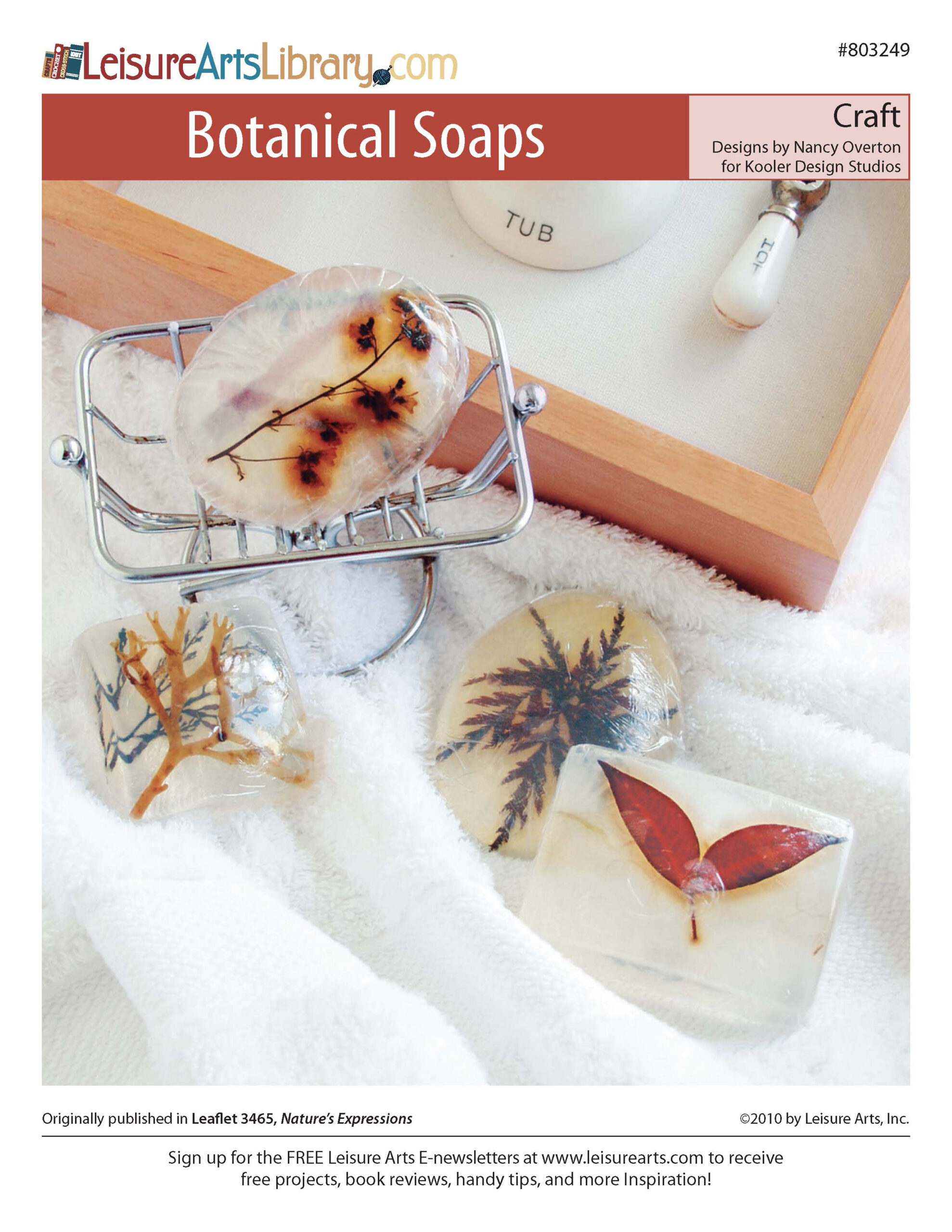 Leisure Arts Natures Expressions Botanical Soaps Craft ePattern