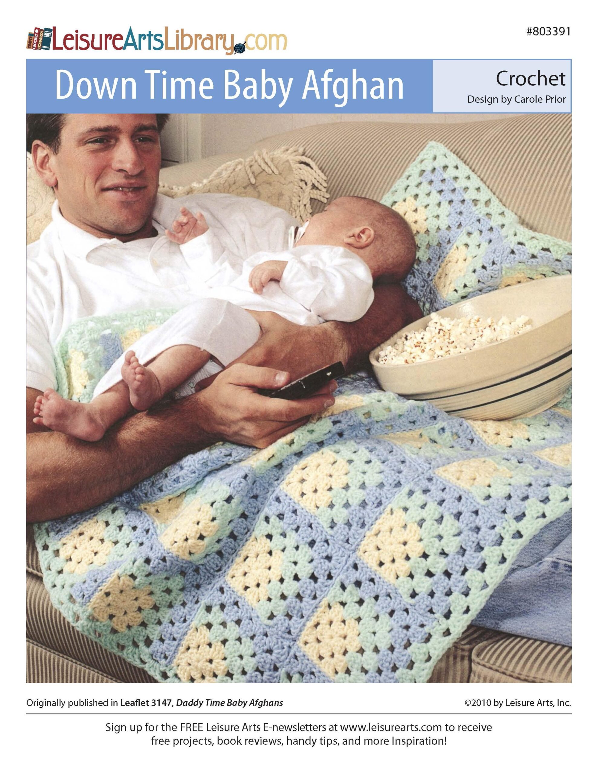Leisure Arts Daddy Time Baby Afghans Down Time ePattern