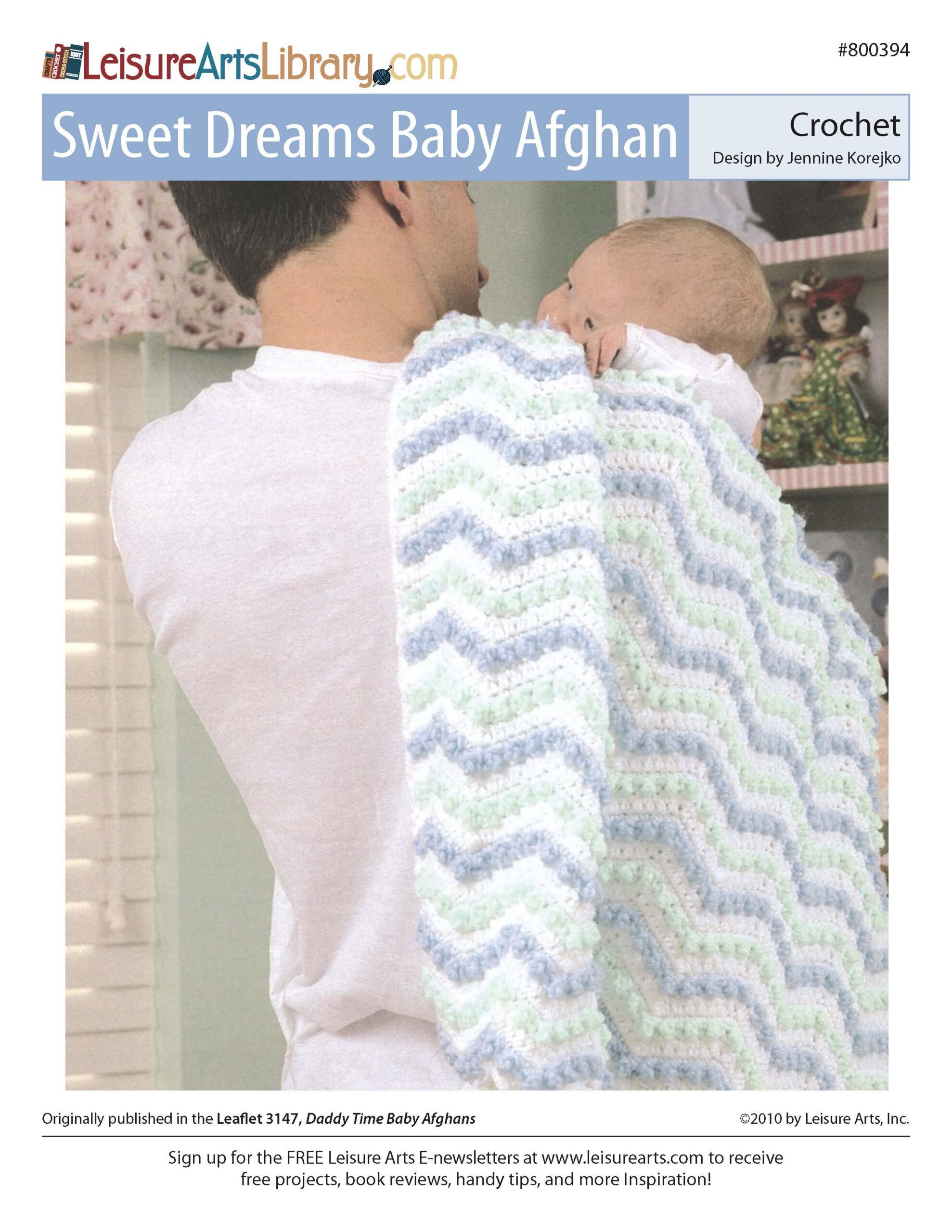 Leisure Arts Daddy Time Baby Afghans Sweet Dreams ePattern