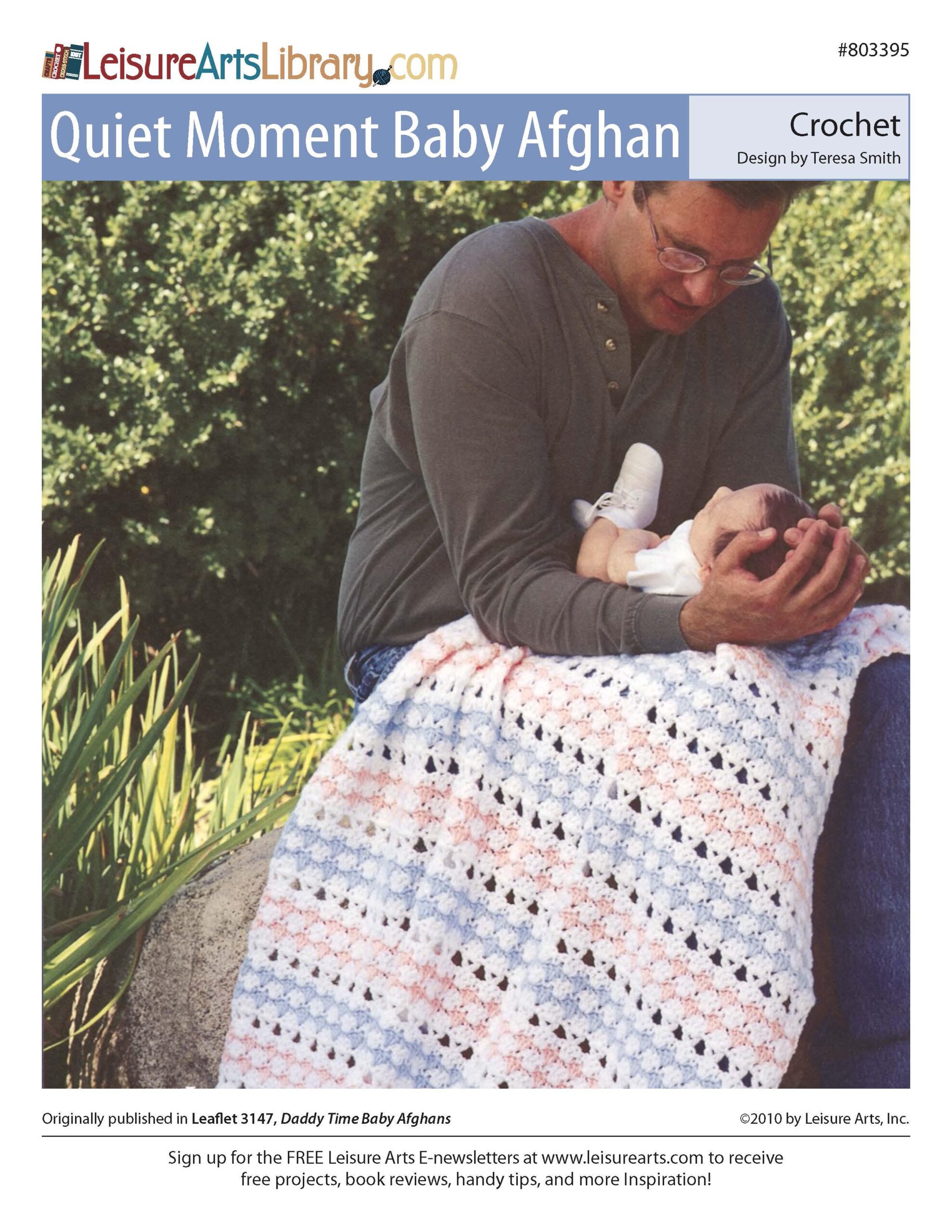 Leisure Arts Daddy Time Baby Afghans Quiet Moment ePattern