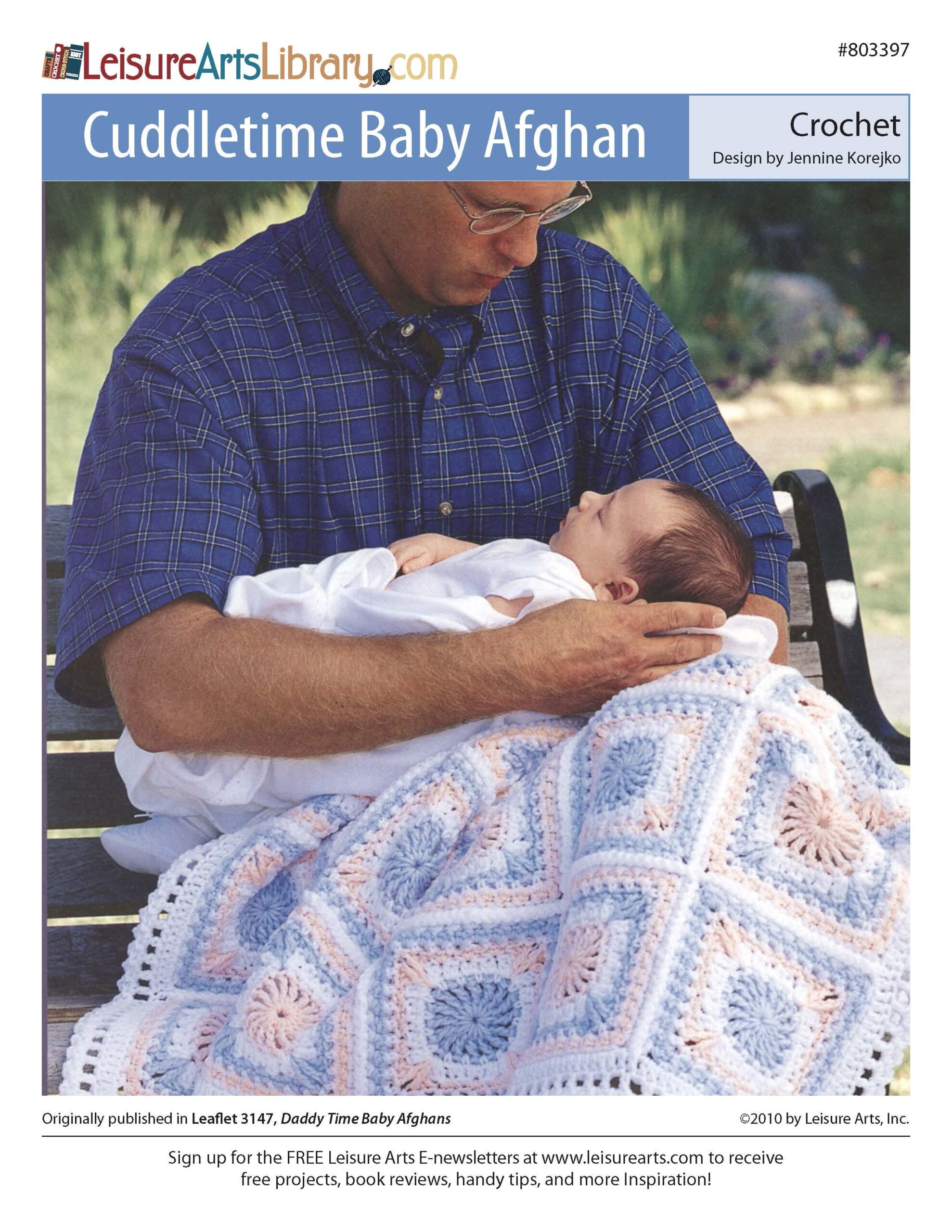 Leisure Arts Daddy Time Baby Afghans Cuddletime ePattern