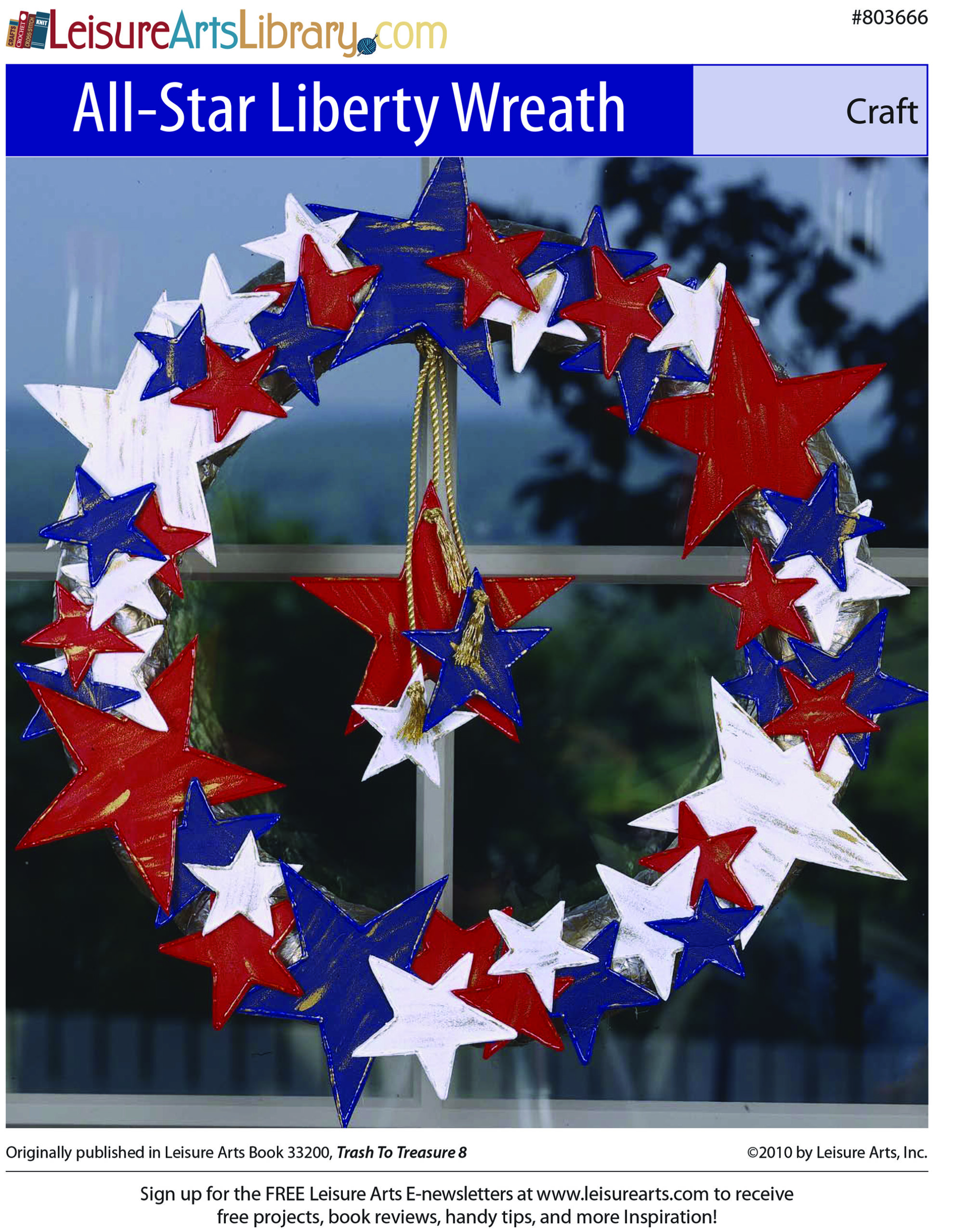Leisure Arts ePattern AllStar Liberty Wreath