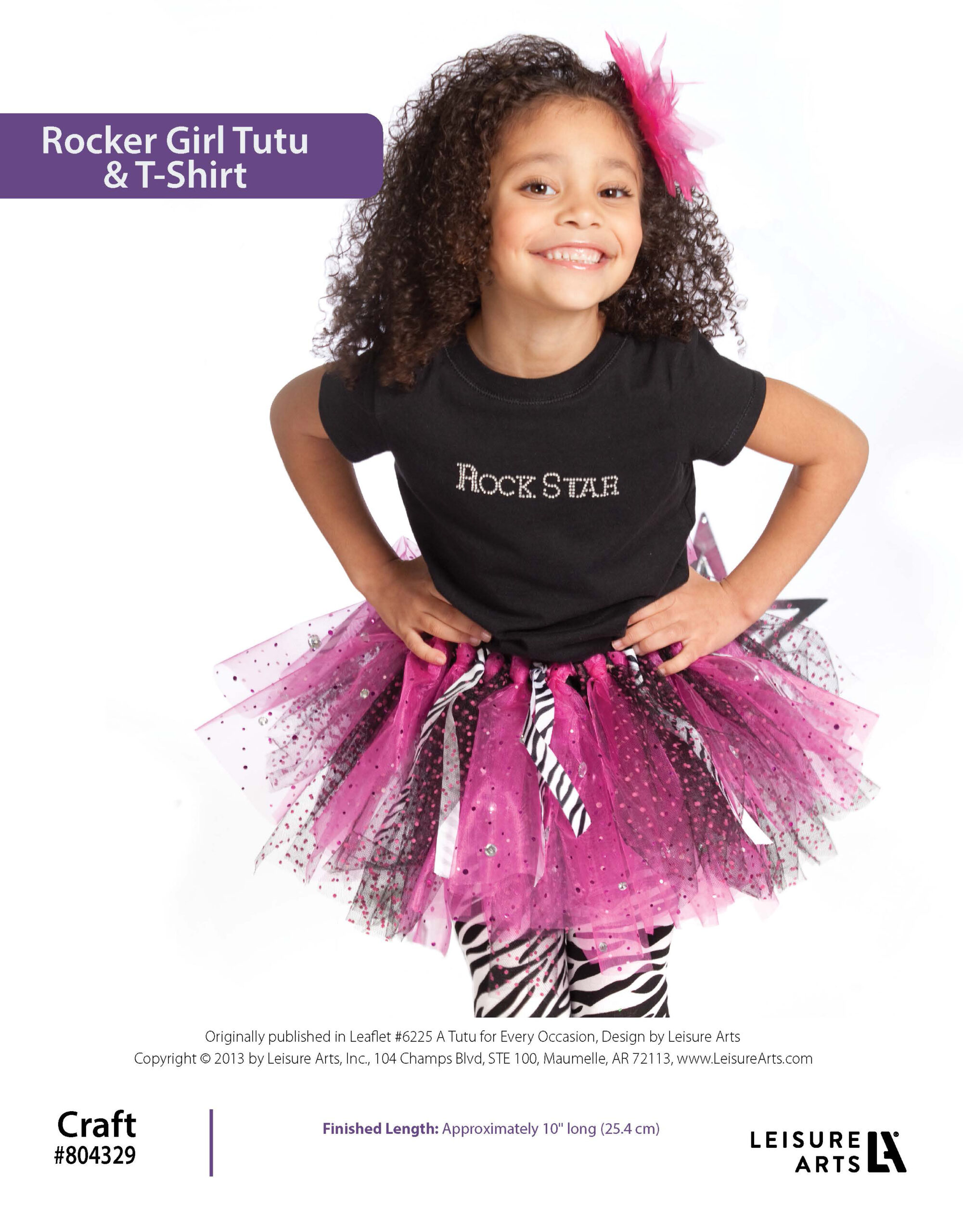 Leisure Arts Rocker Tutu TShirt ePattern