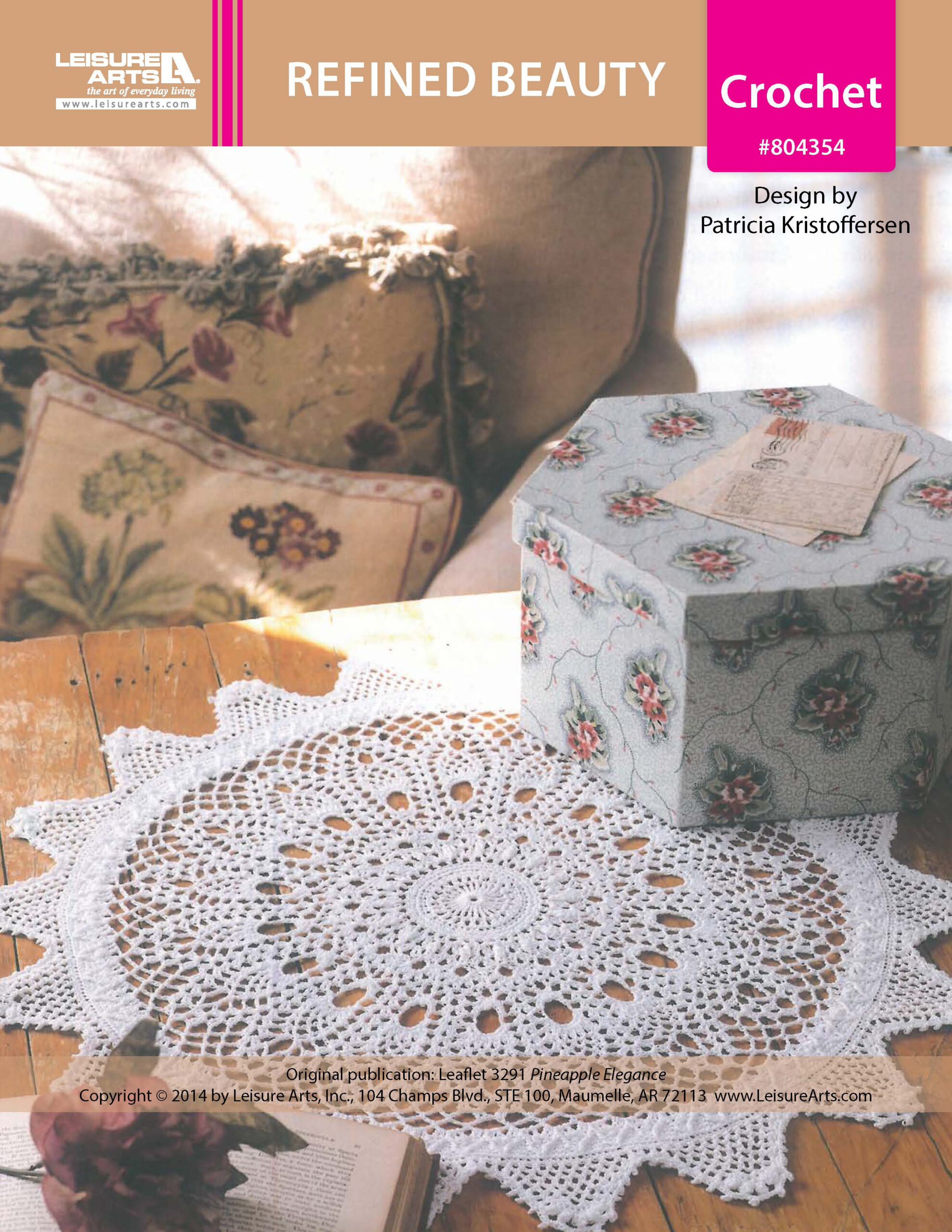 Leisure Arts Pineapple Elegance Refined Beauty Doily Crochet ePattern