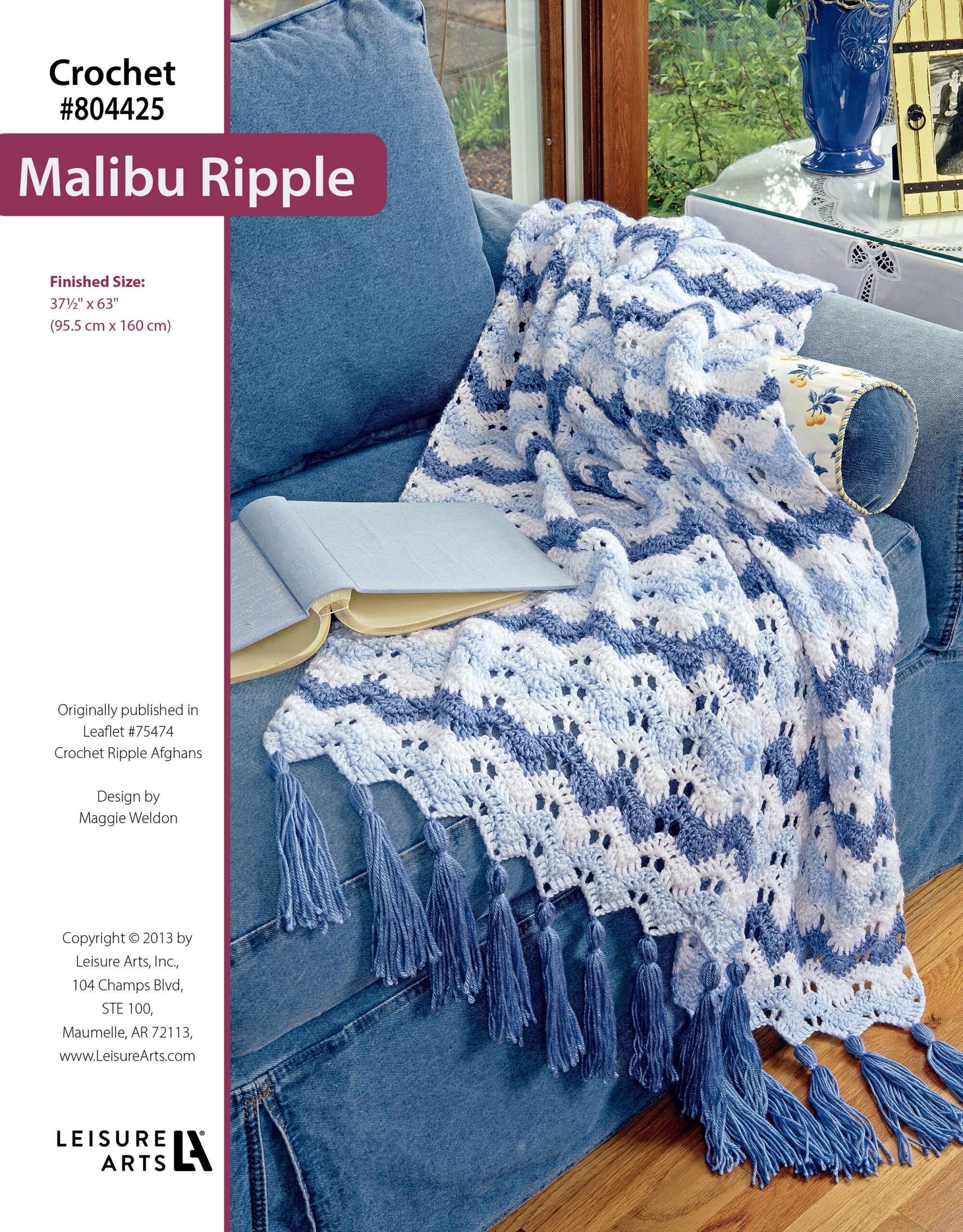Leisure Arts ePattern Malibu Ripple Afghan