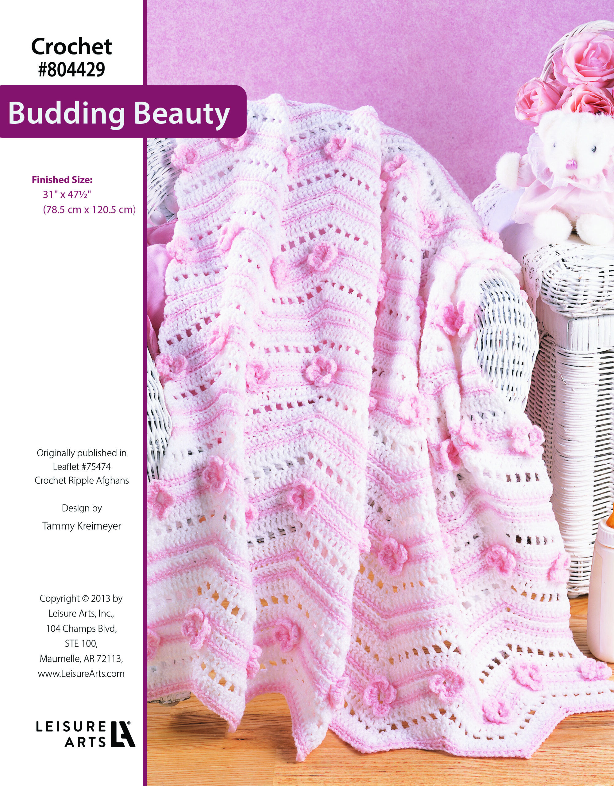 Leisure Arts ePattern Budding Beauty Afghan