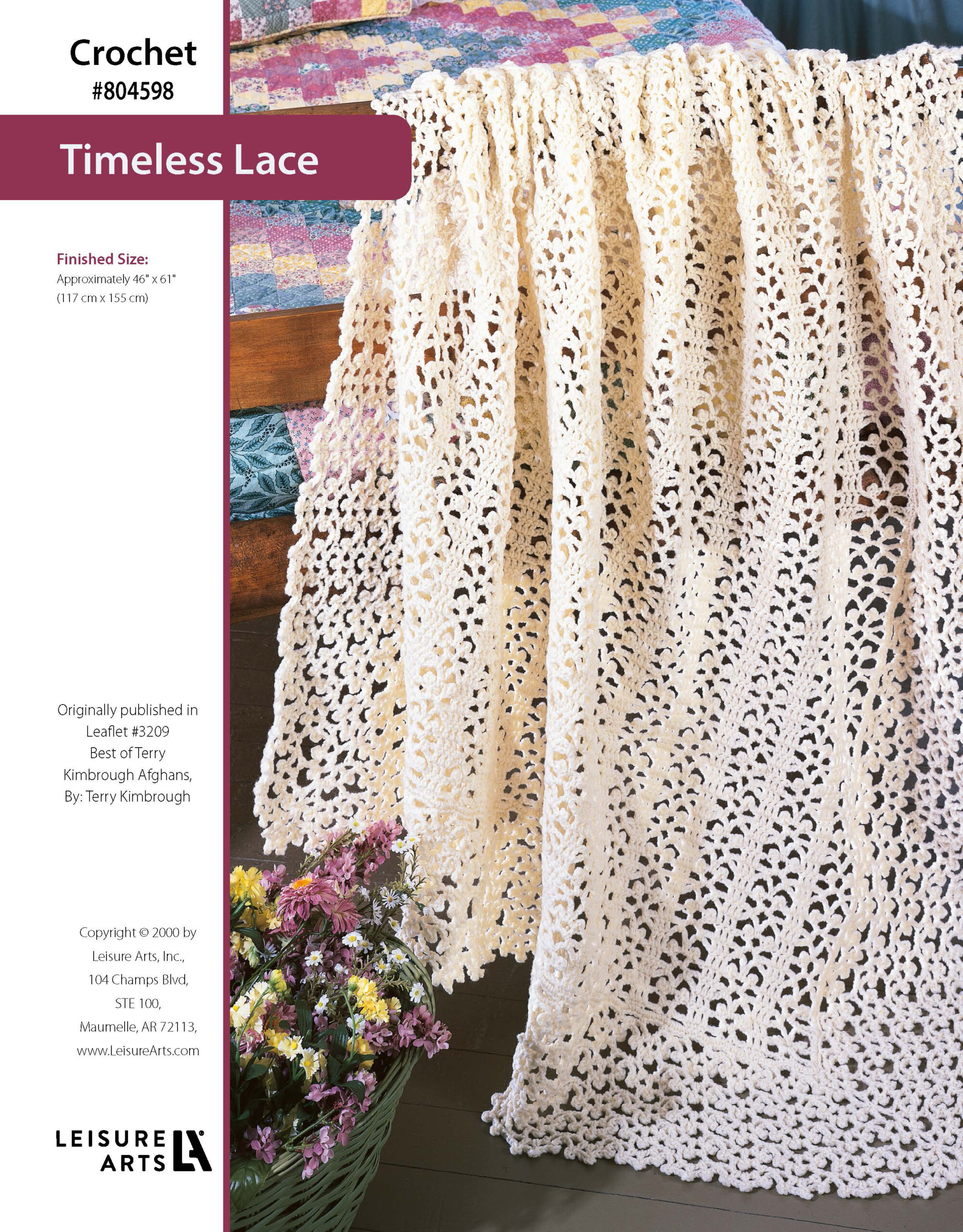 Leisure Arts ePattern Best of Terry Kimbrough Afghans Timeless Lace Afghan