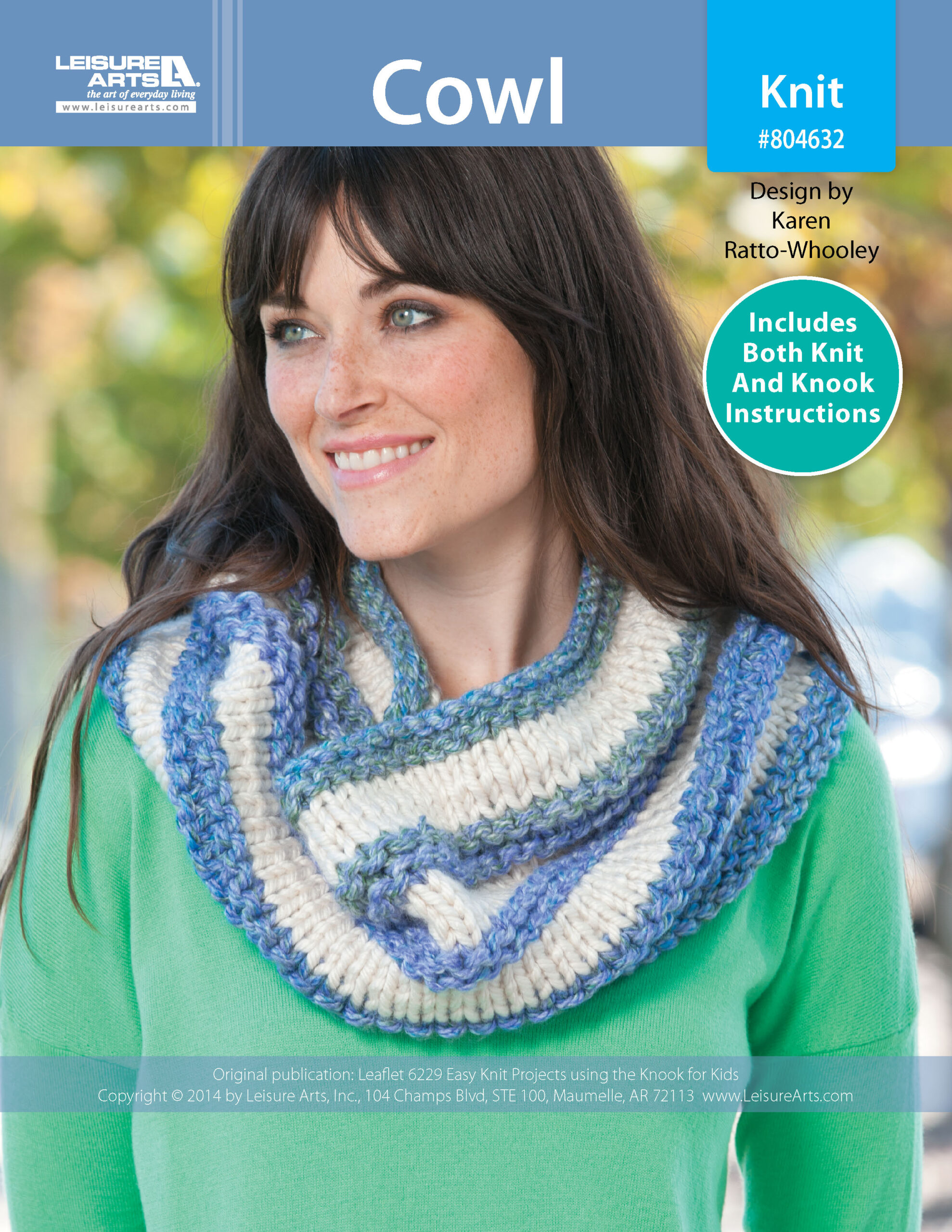 Leisure Arts Easy Knit Projects Using The Knook For Kids Cowl ePattern