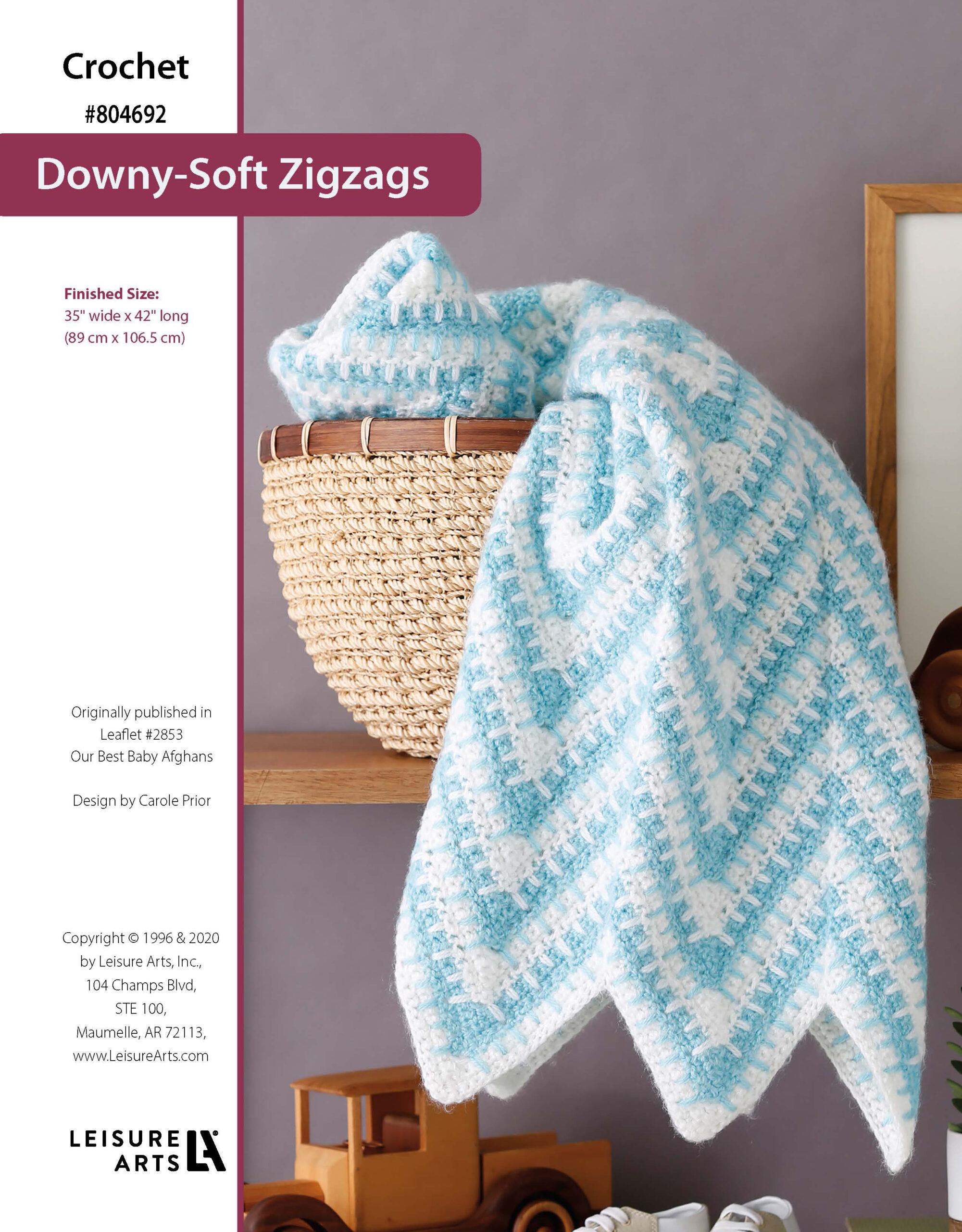 Leisure Arts Our Best Baby Afghans DownySoft ZigZags Crochet ePattern
