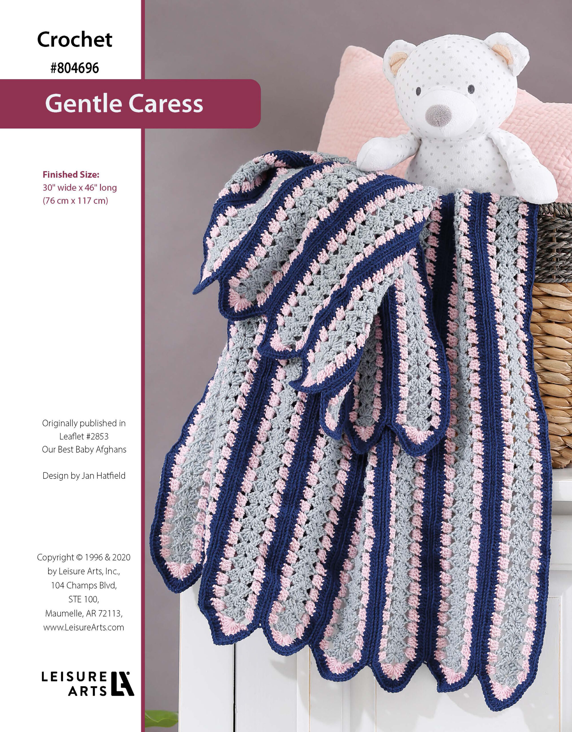 Leisure Arts Our Best Baby Afghans Gentle Caress Crochet ePattern