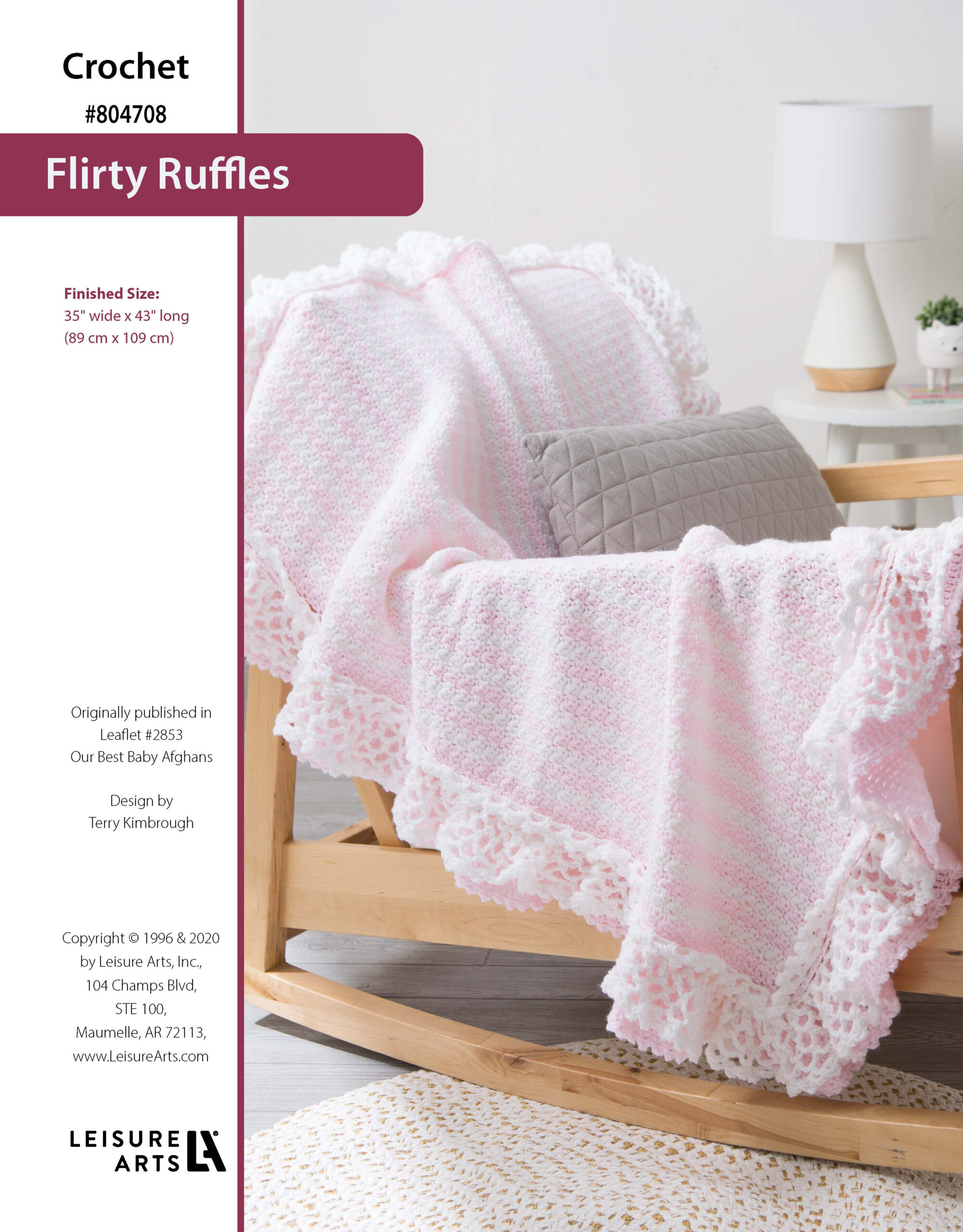 Leisure Arts Our Best Baby Afghans Flirty Ruffles Crochet ePattern