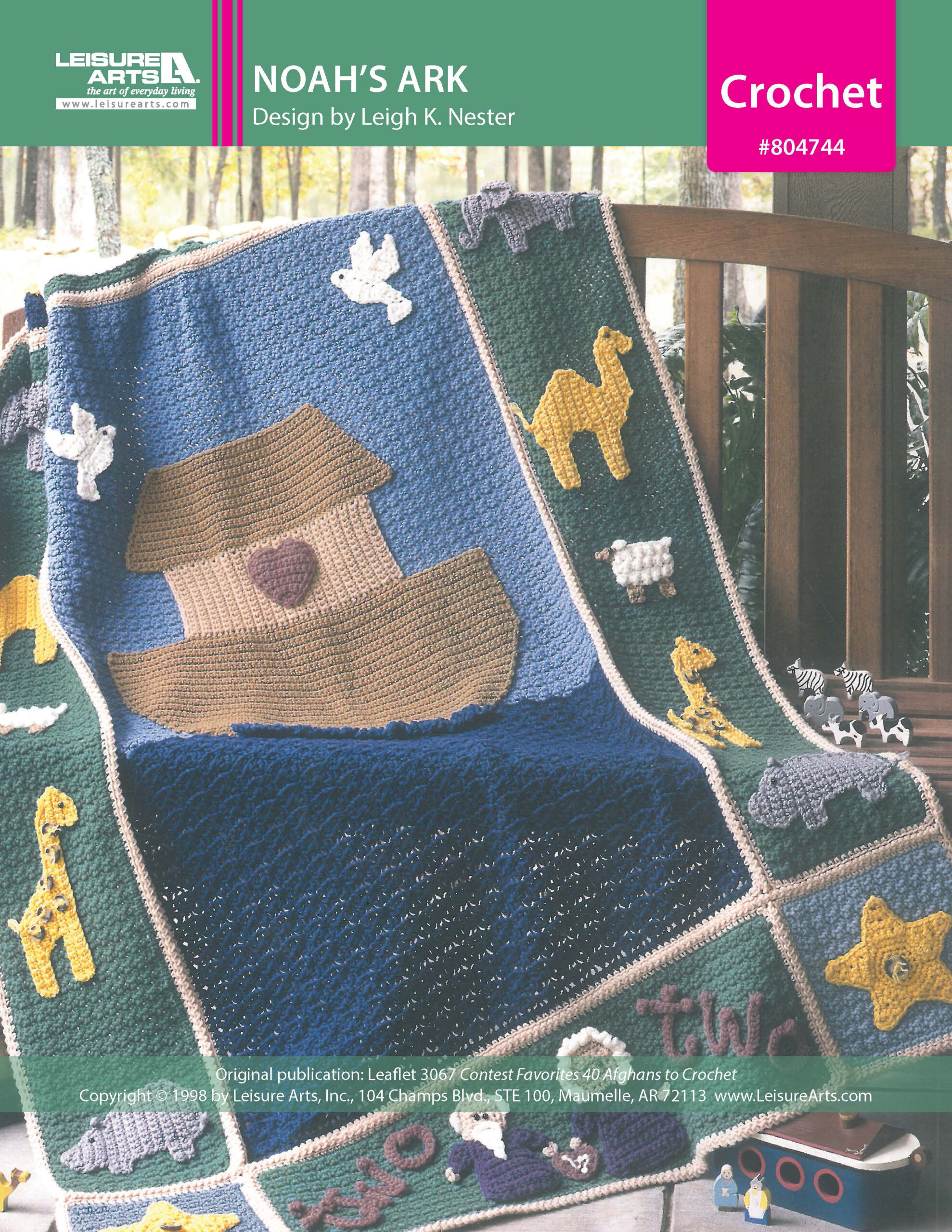 Leisure Arts Contest Favorites Noahs Ark Afghan Crochet ePattern
