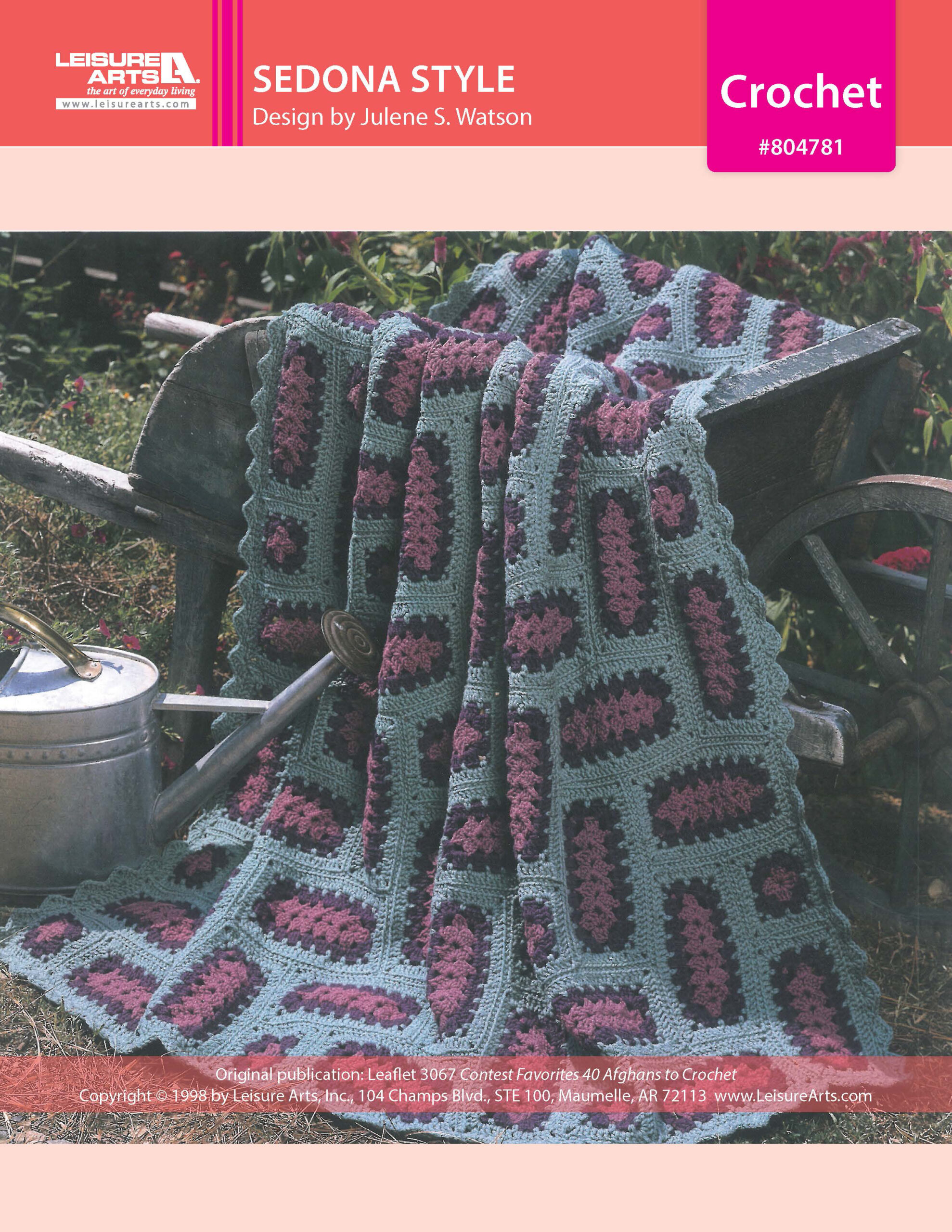 Leisure Arts Contest Favorites Sedona Style Afghan Crochet ePattern