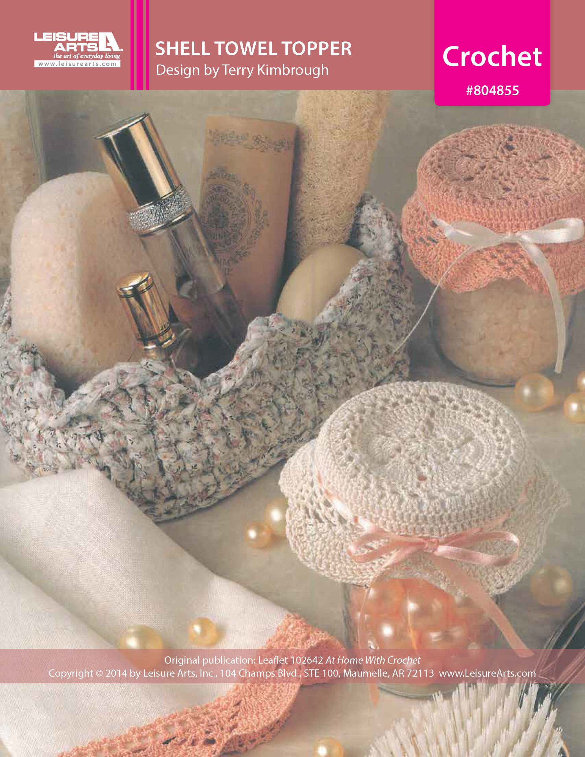 Leisure Arts Home With Crochet Shell Towel Edging ePattern