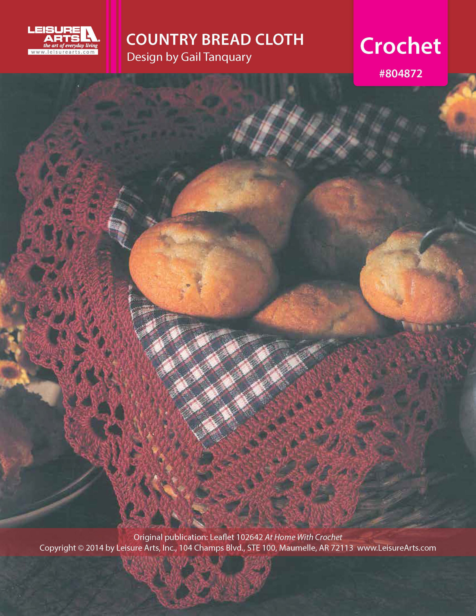 Leisure Arts Home With Crochet Country Bread Cloth ePattern