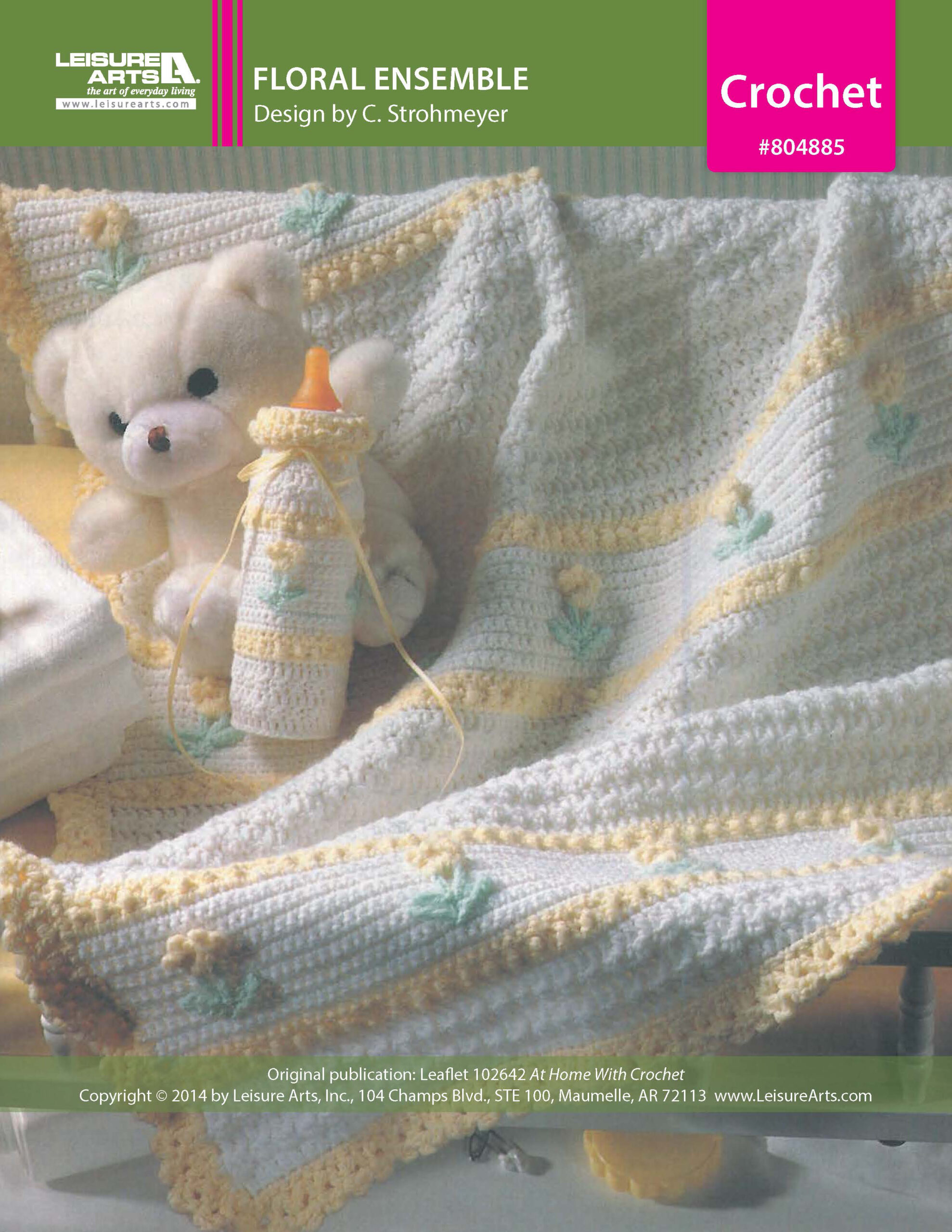 Leisure Arts Home With Crochet Floral Ensemble ePattern