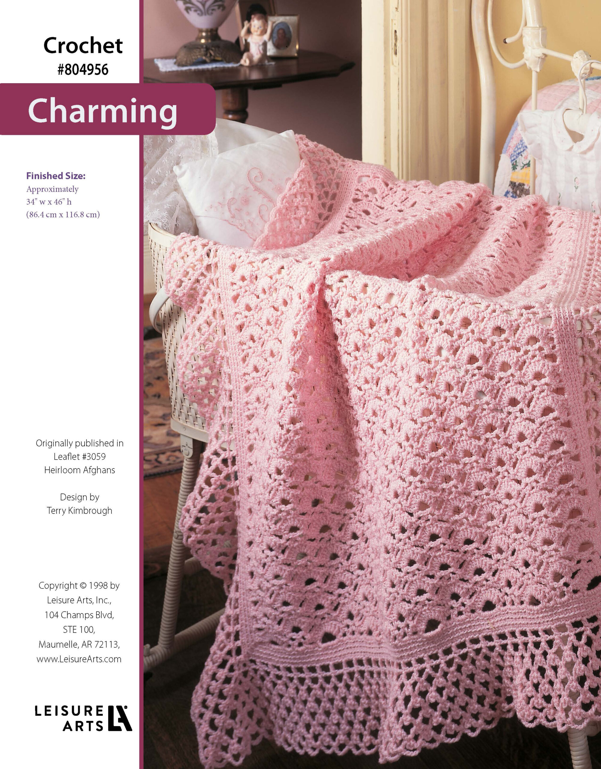Leisure Arts Heirloom Afghans For Baby Charming Crochet ePattern
