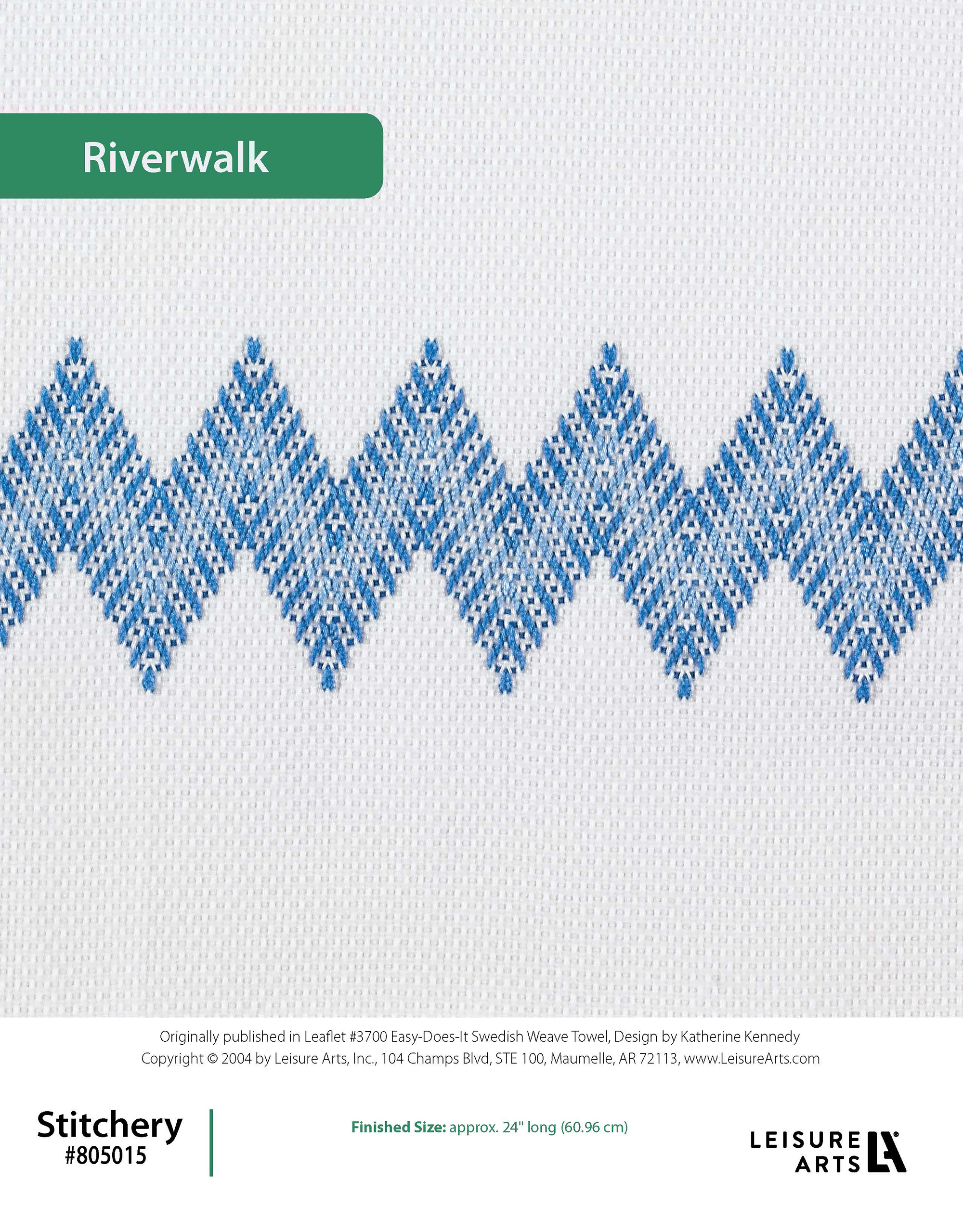 Leisure Arts EasyDoesIt Swedish Weave Towels Riverwalk Stitchery ePattern