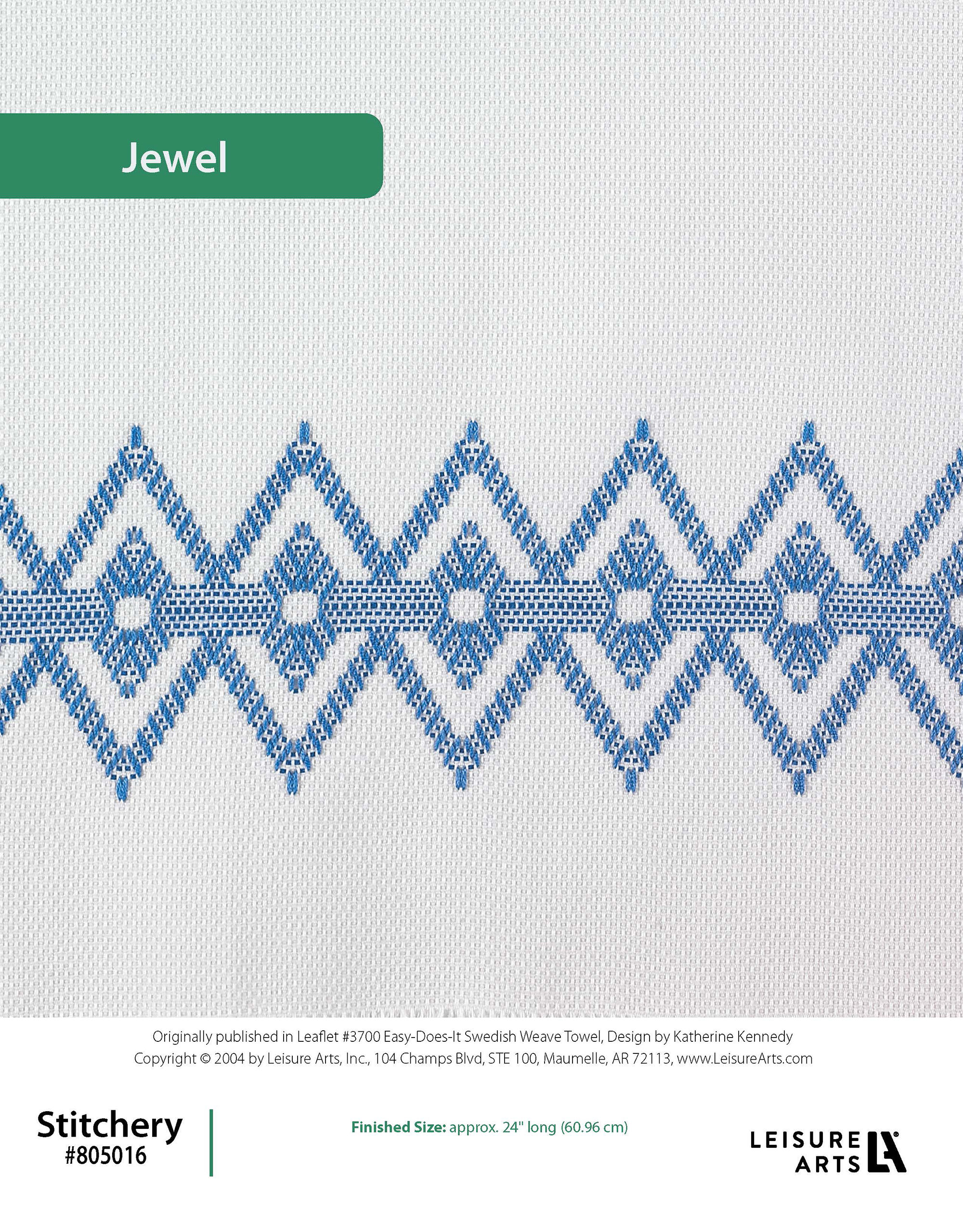 Leisure Arts EasyDoesIt Swedish Weave Towels Jewel Stitchery ePattern