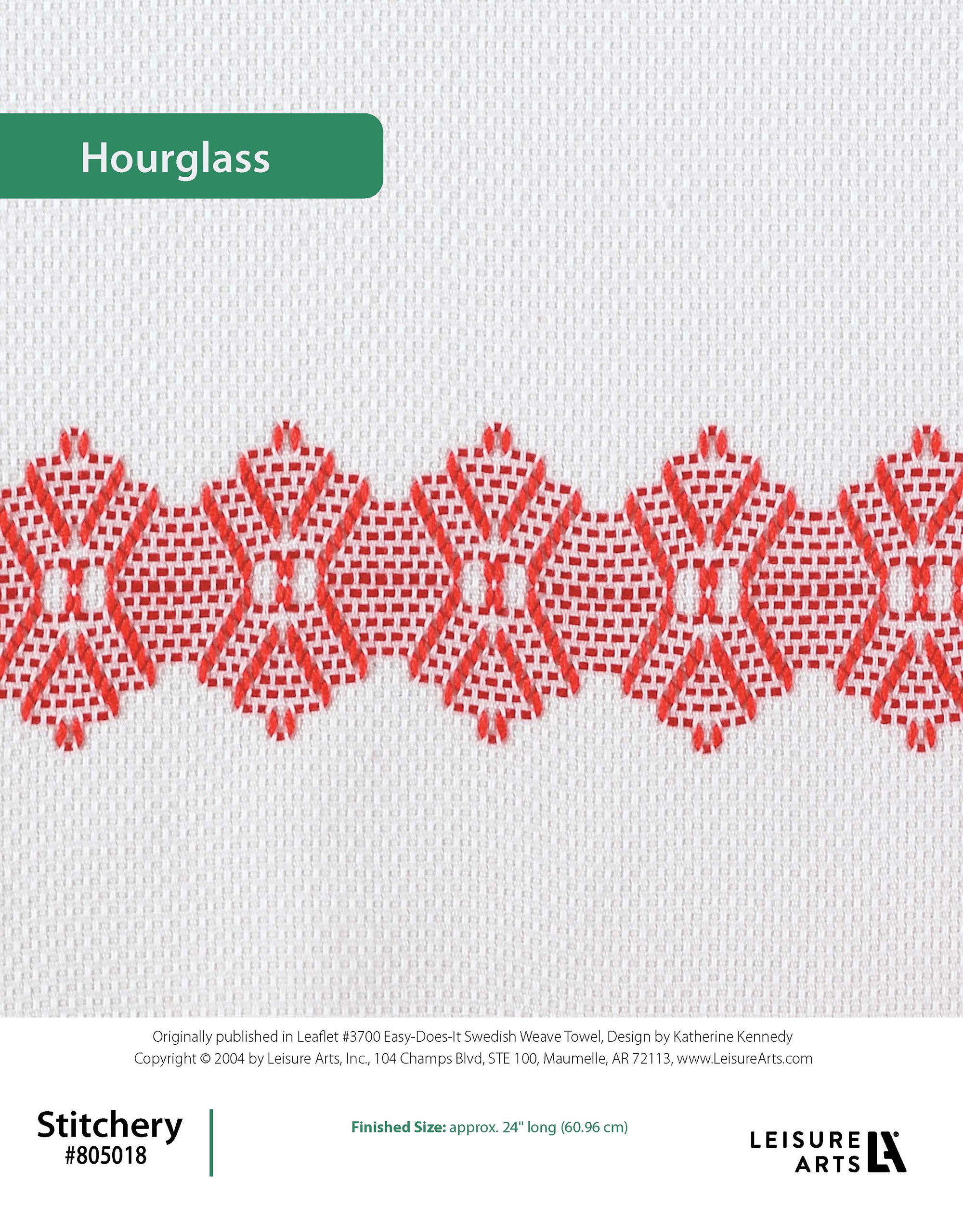 Leisure Arts EasyDoesIt Swedish Weave Towels Hourglass Stitchery ePattern