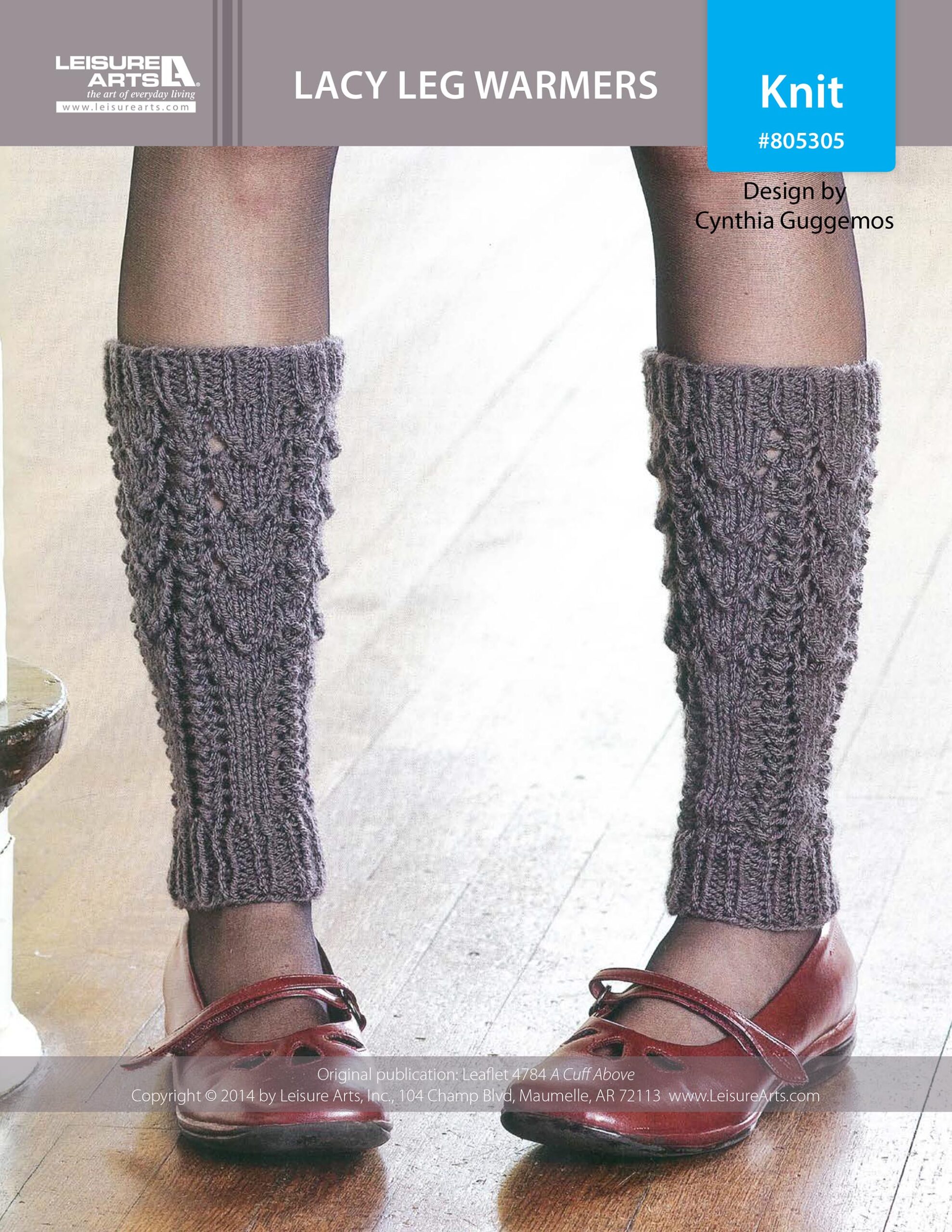 Leisure Arts A Cuff Above Lacy Leg Warmers Knit ePattern