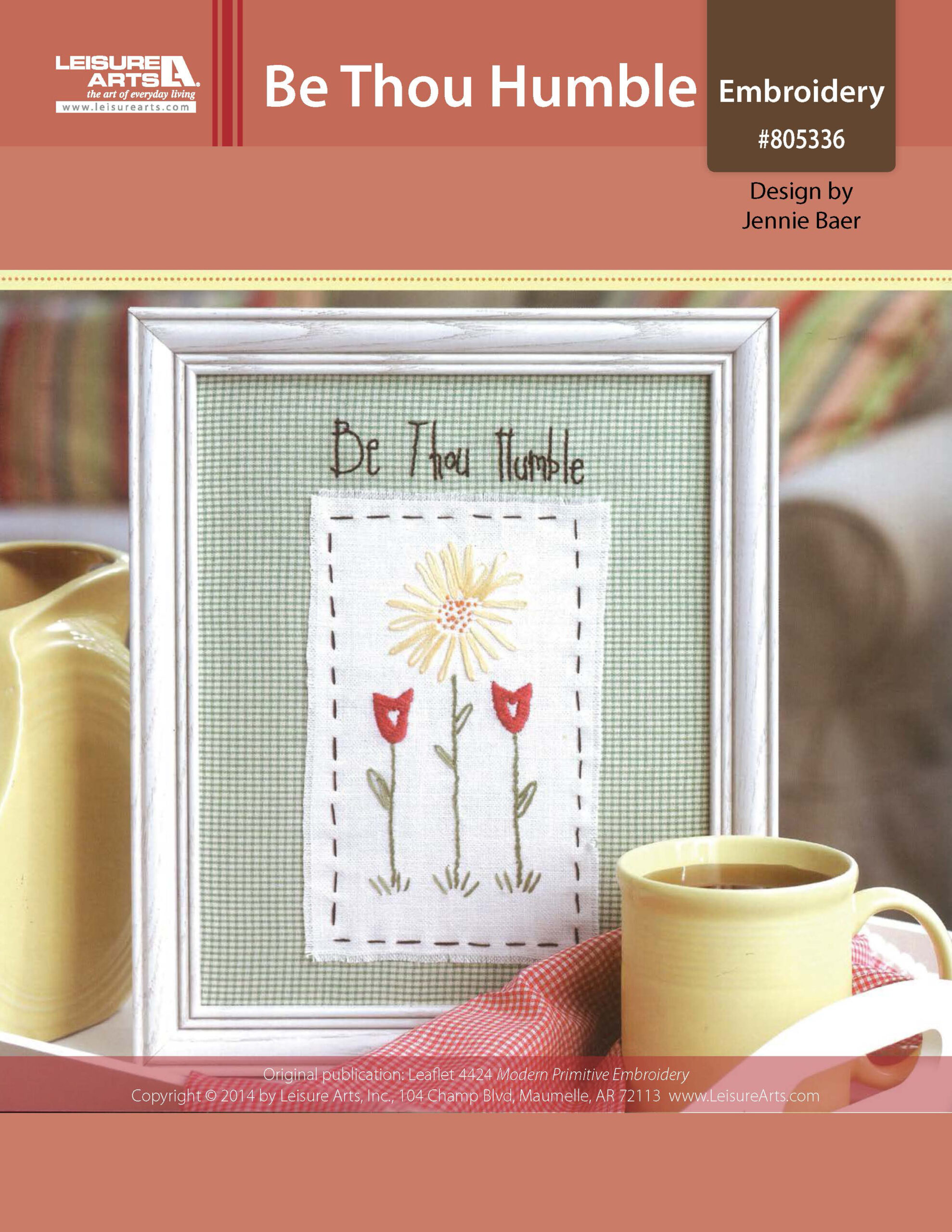 Leisure Arts Modern Primitive Be Thou Humble Embroidery ePattern