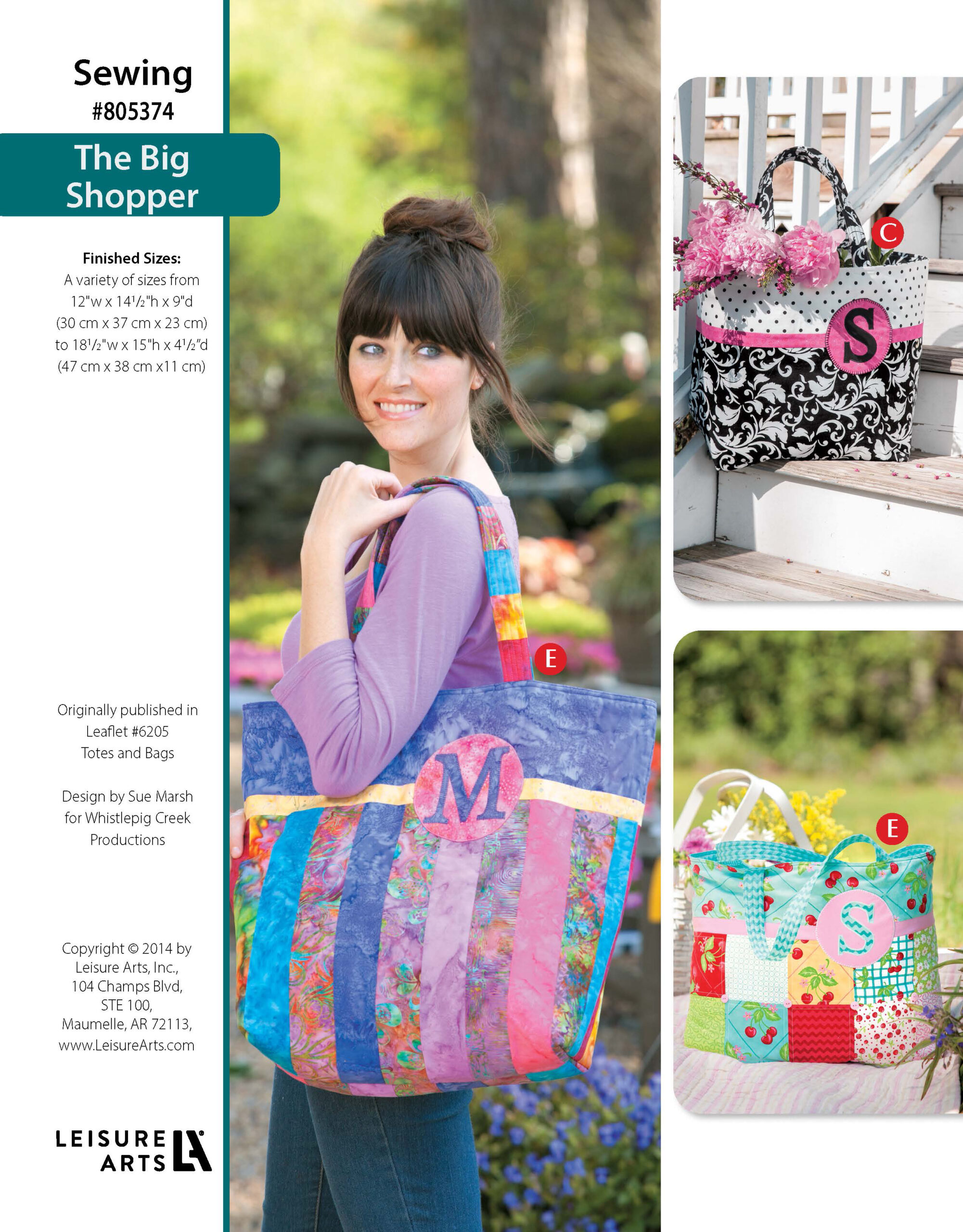 Leisure Arts Totes Bags ePattern The Big Shopper