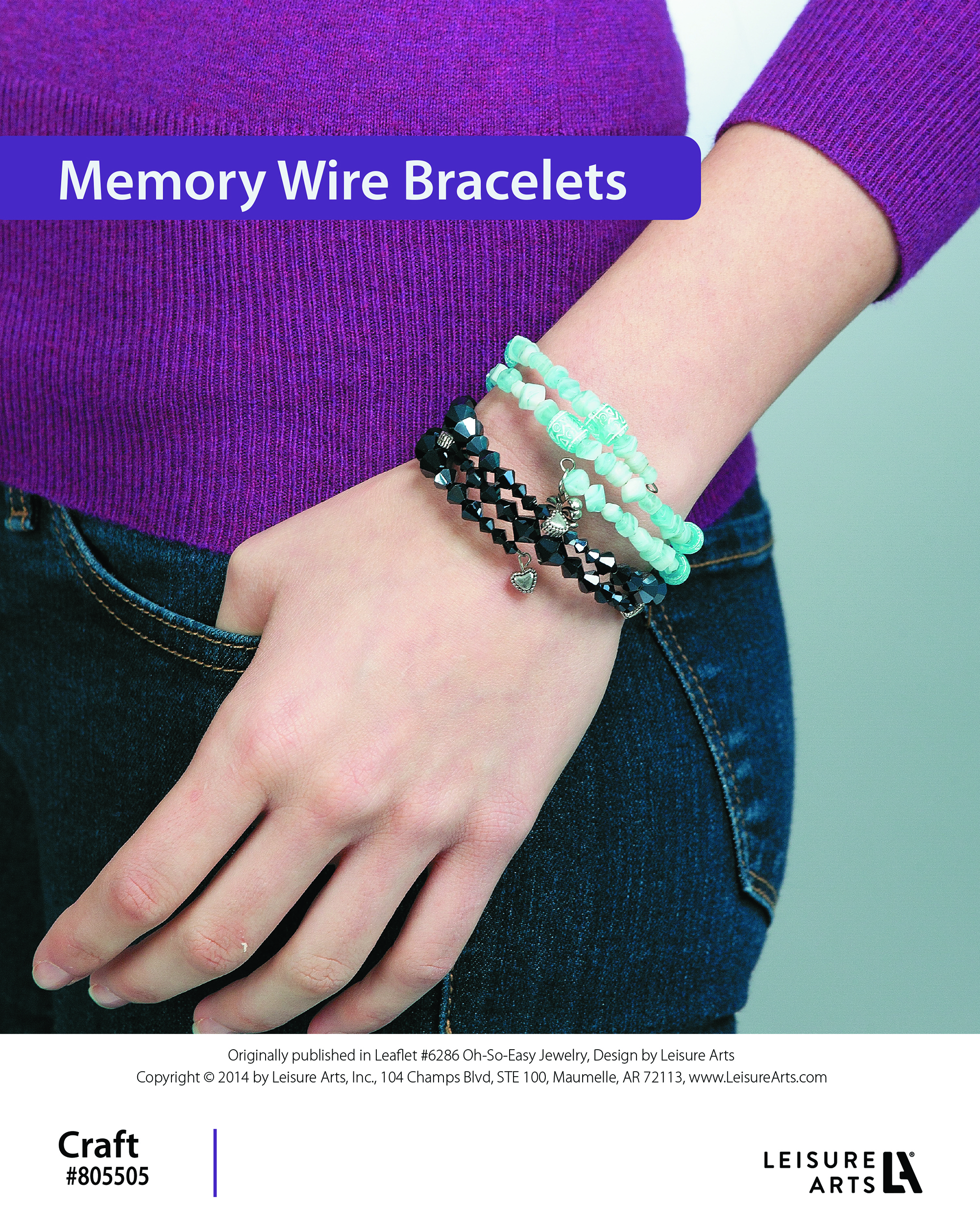 Leisure Arts ePattern Memory Wire Bracelets