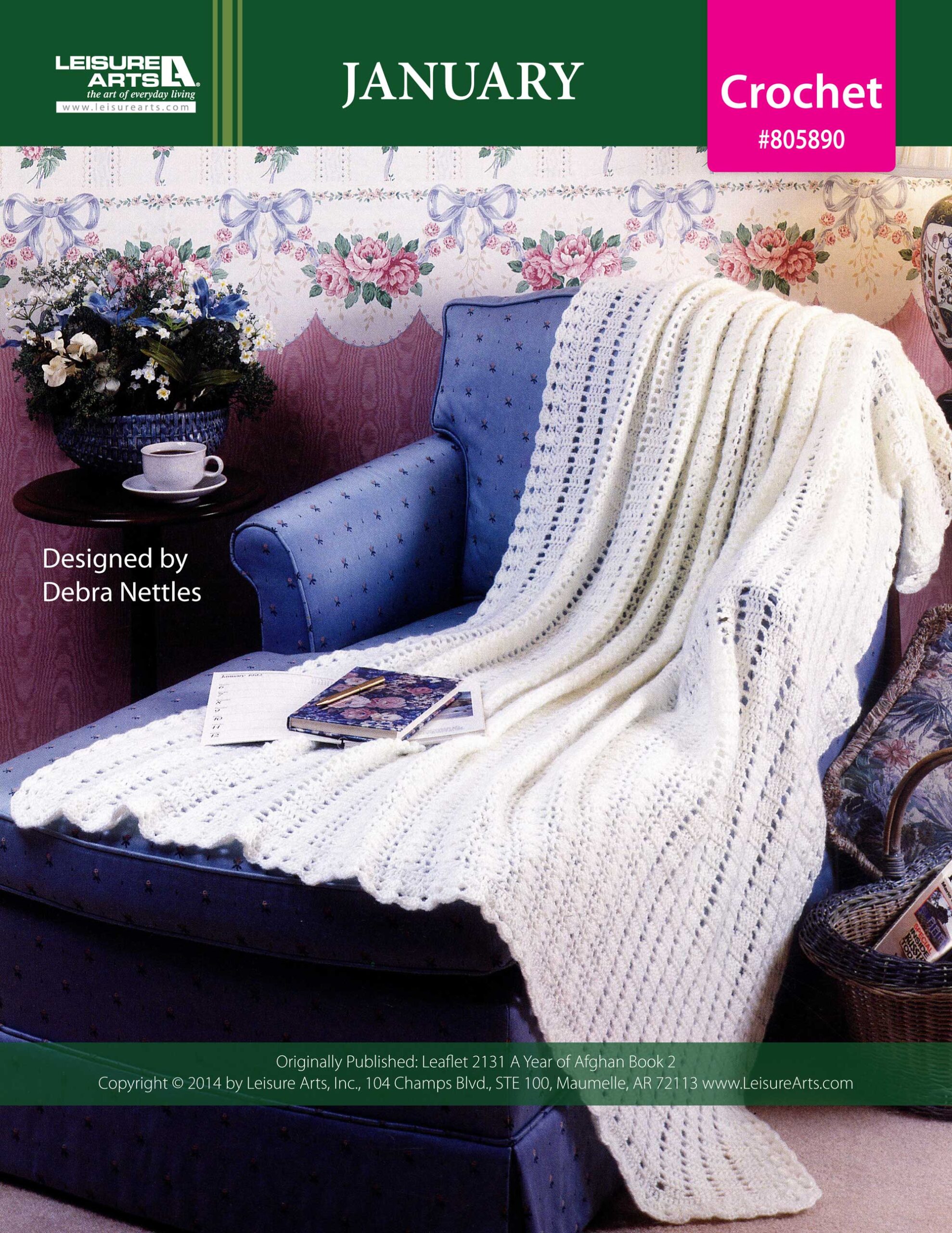 Leisure Arts Patterns A Year Of Afghans Book 2 January Crochet ePattern