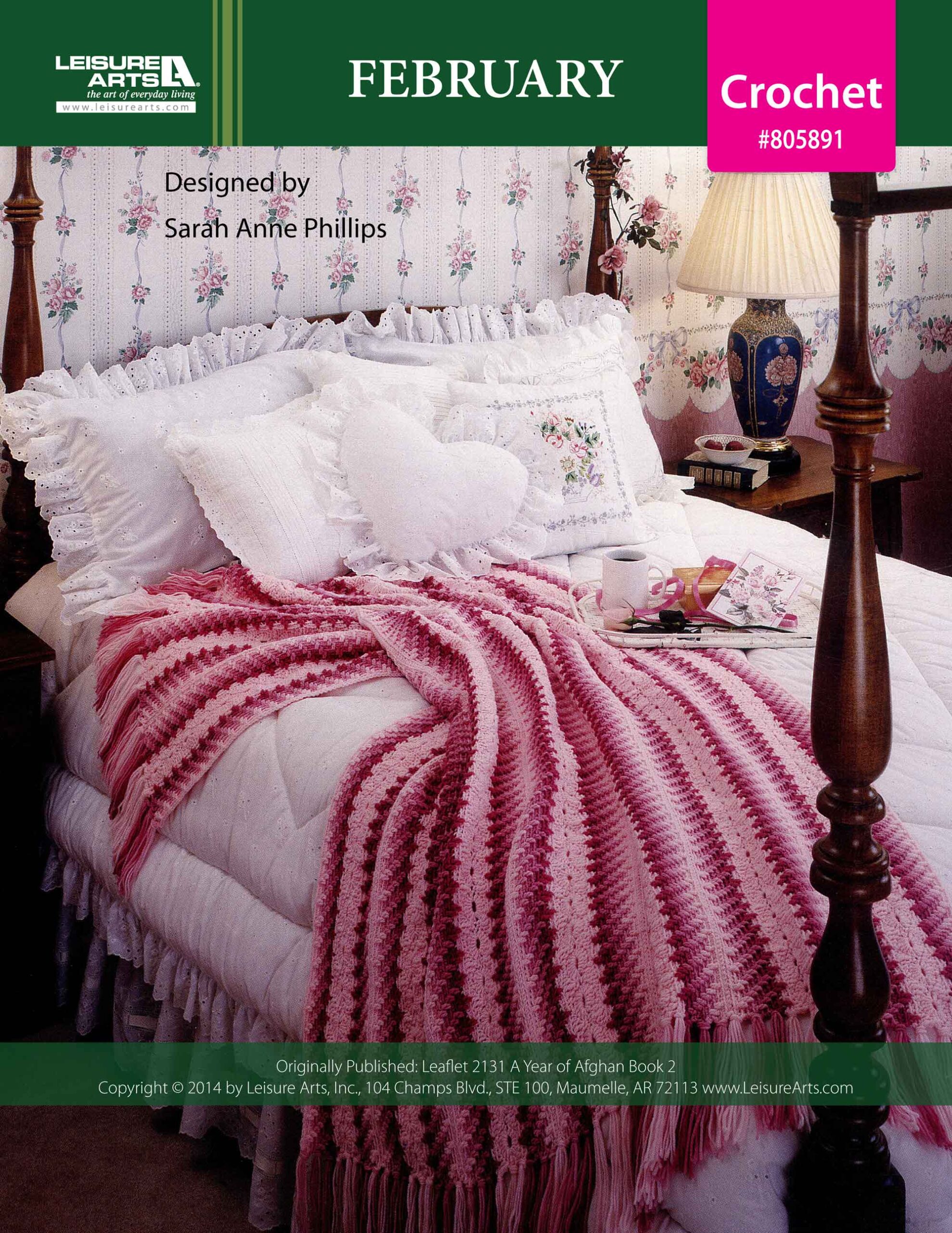 Leisure Arts Patterns A Year Of Afghans Book 2 February Crochet ePattern