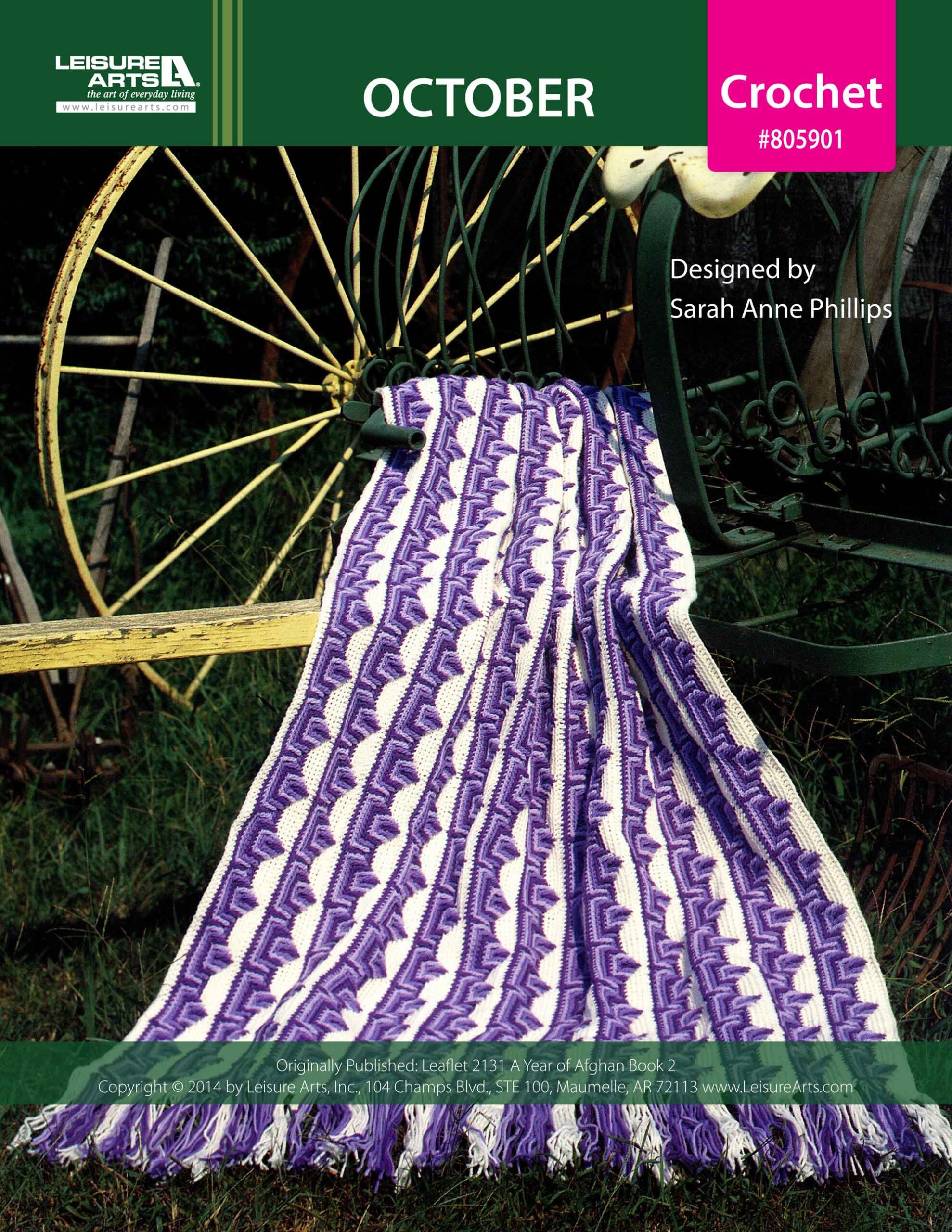 Leisure Arts Patterns A Year Of Afghans Book 2 October Crochet ePattern