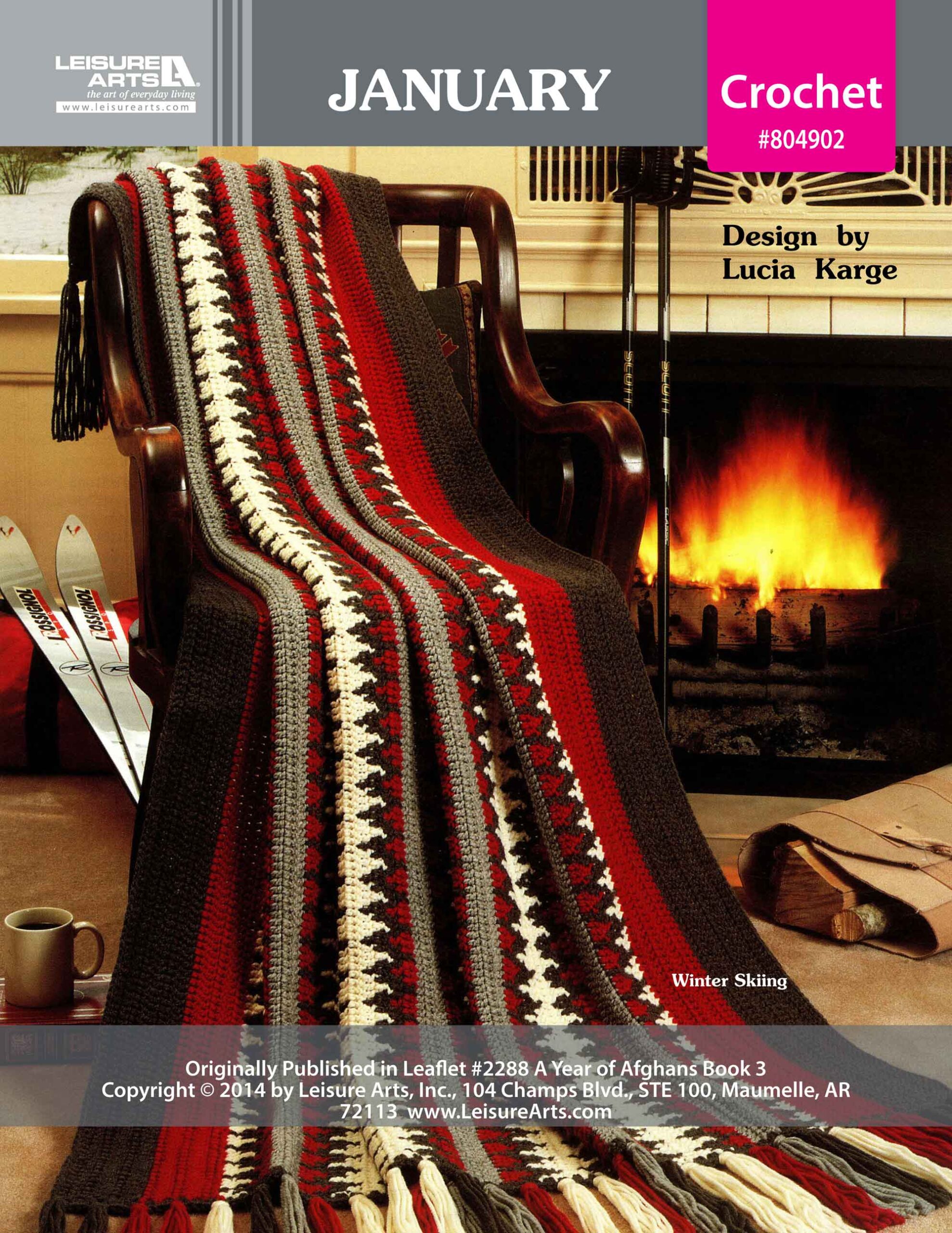 Leisure Art A Year of Afghans Book 3 January Crochet ePattern