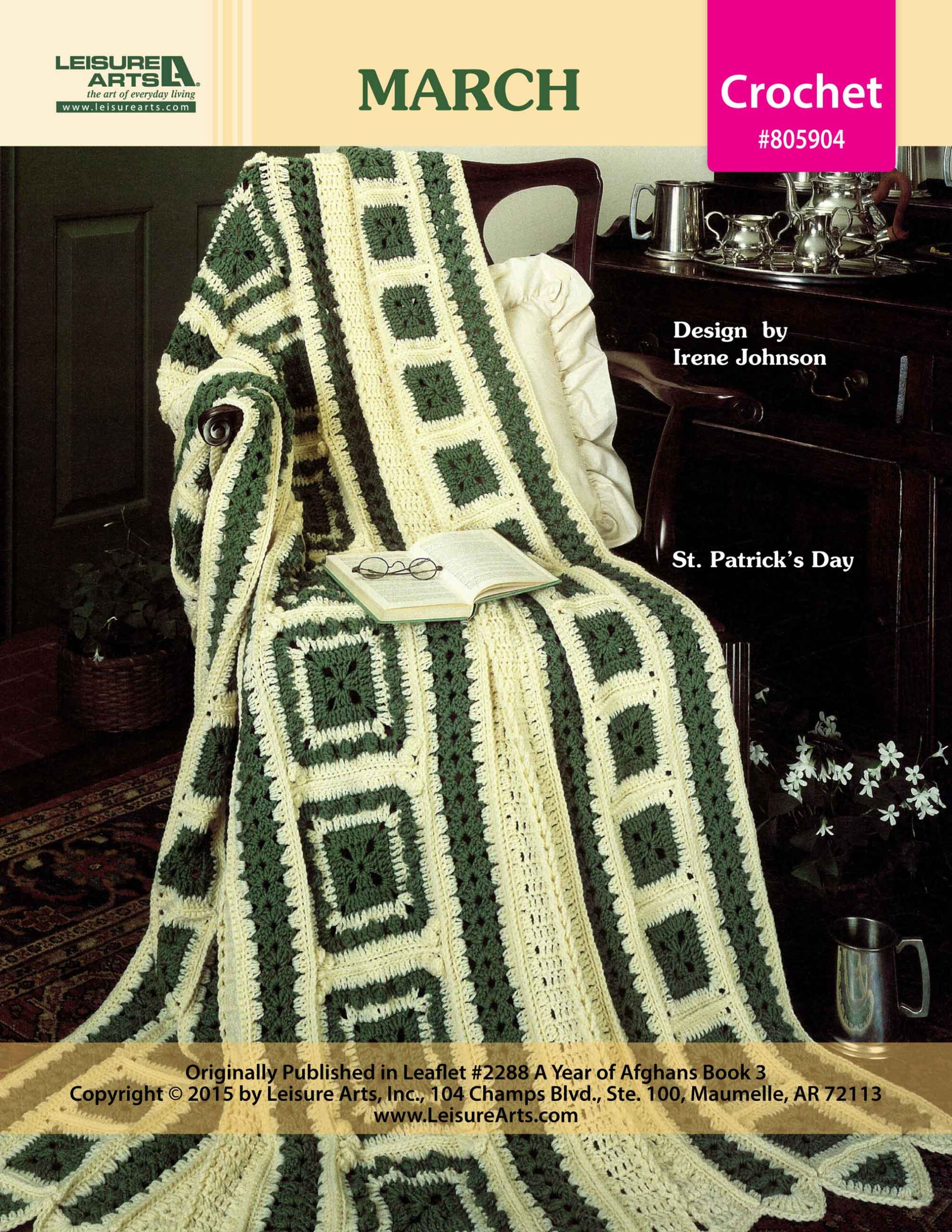 Leisure Art A Year of Afghans Book 3 March Crochet ePattern