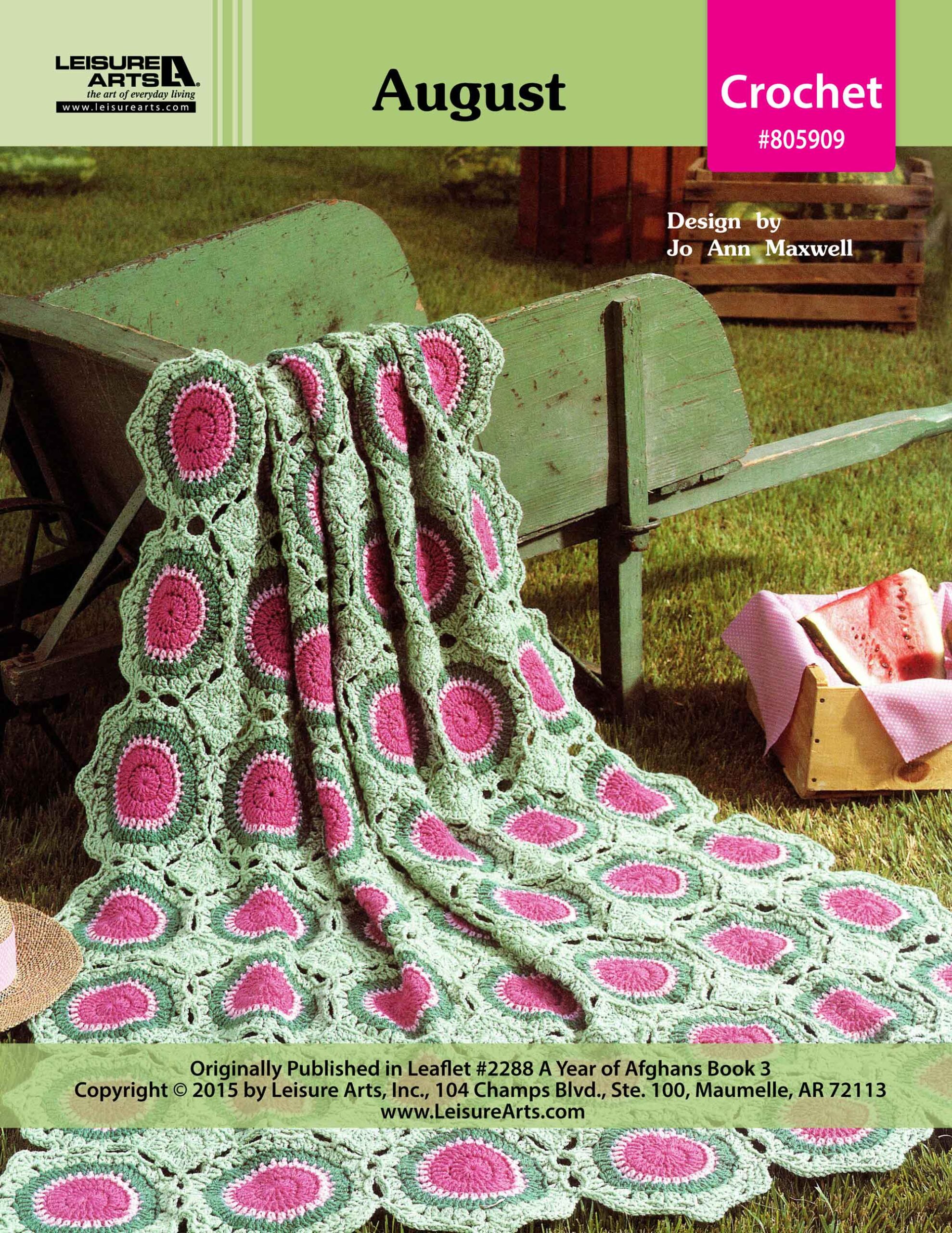 Leisure Art A Year of Afghans Book 3 August Crochet ePattern